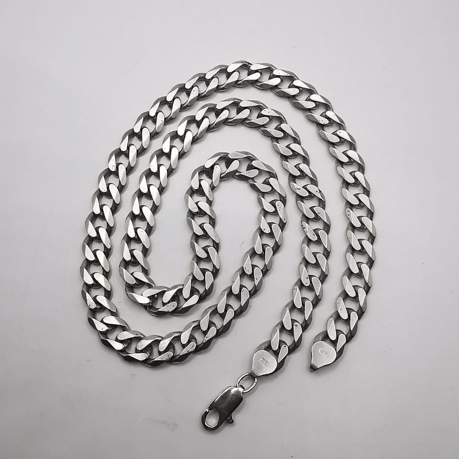 Sterling Silver Vintage Jewelry Chain, 925 Sterling Silver, Signed 58.23g Size ONE SIZE - 2 Thumbnail