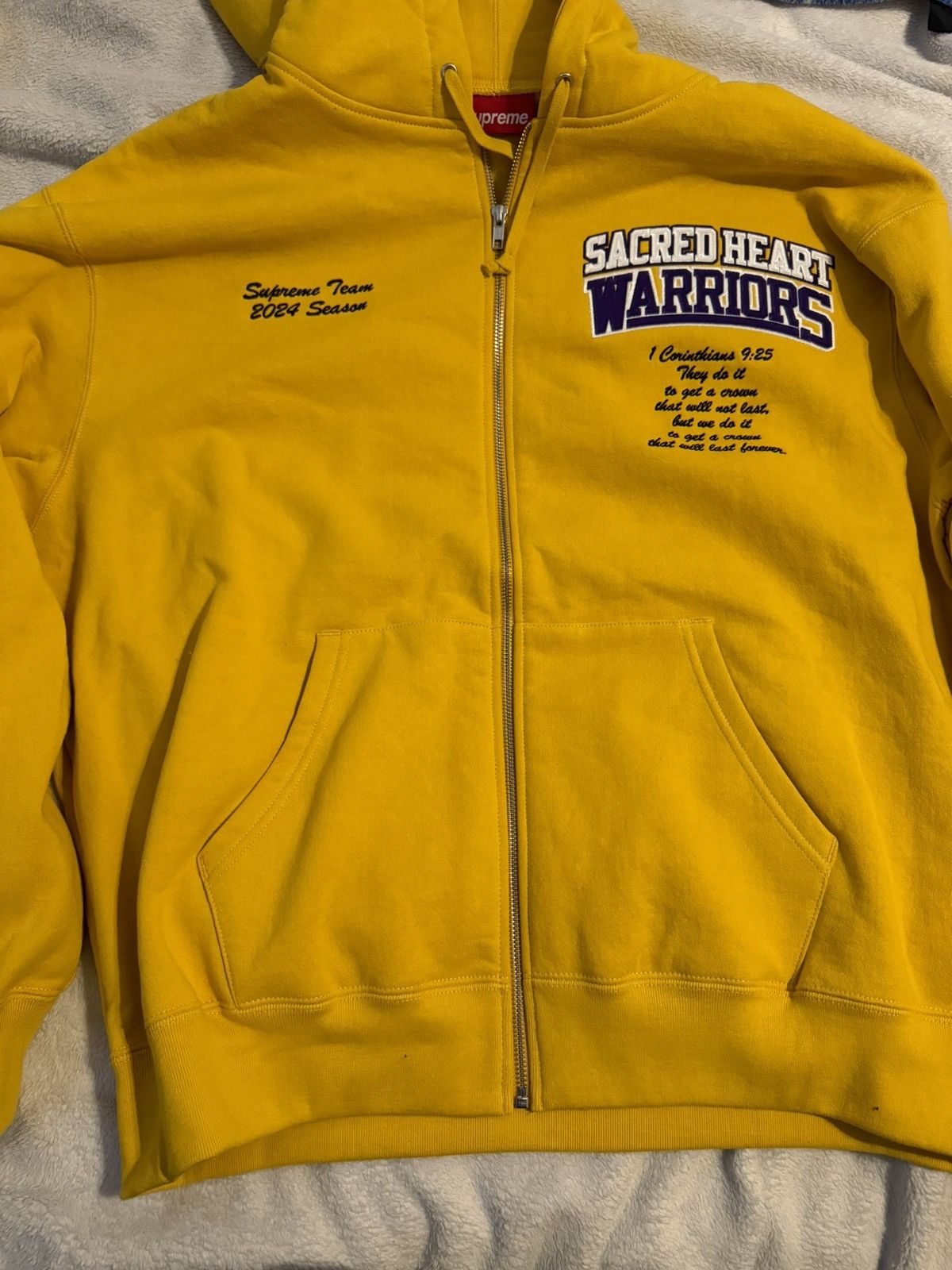 image of Salvation Zip Up Supreme Hoodie in Yellow, Men's (Size XL)