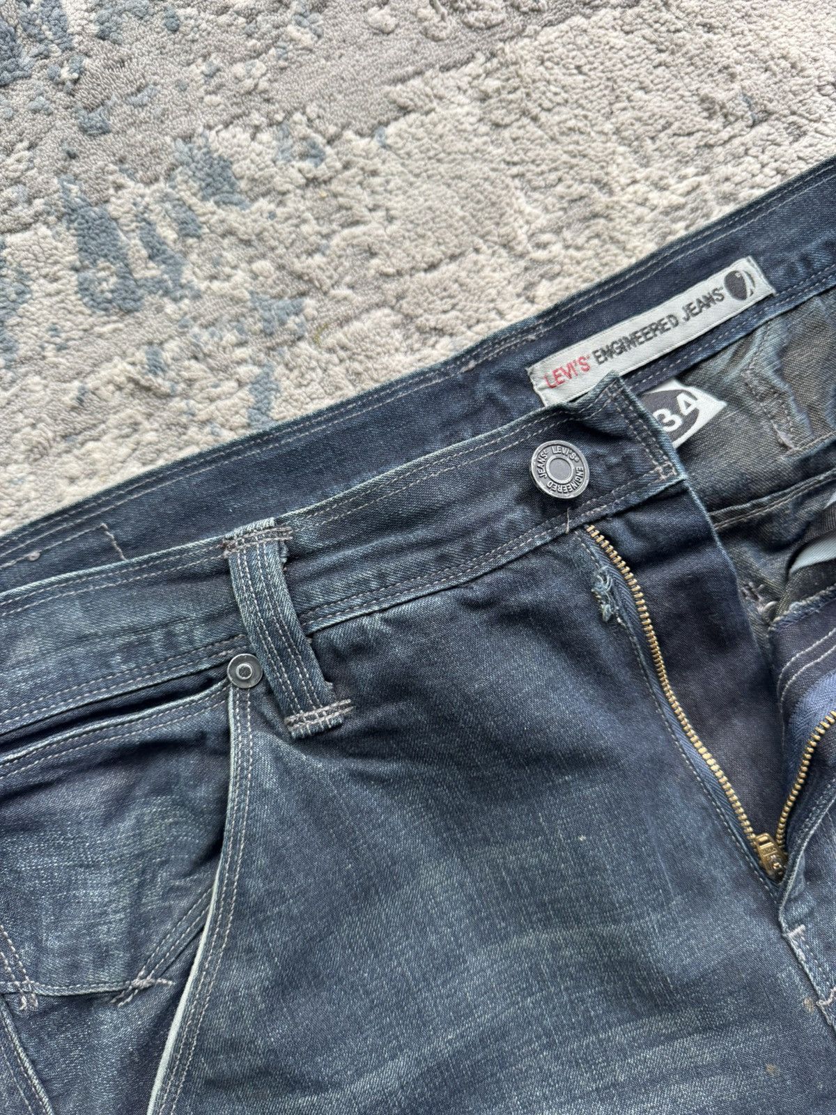 Levi's Vintage Clothing Levis Engineered Buckle Back Denim Jeans Size 34 Size US 34 / EU 50 - 9 Thumbnail