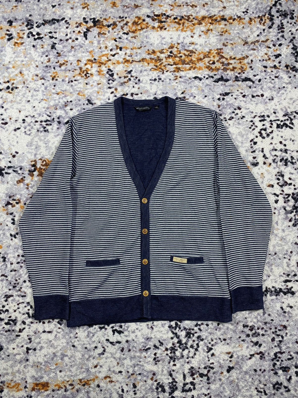 Issey Miyake × Japanese Brand × Kansai Yamamoto “RARE” Kaisai Yamamoto stripe Kurt cobain style Size US L / EU 52-54 / 3 - 2 Thumbnail