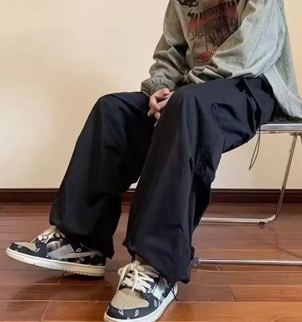 Japanese Brand Kurumi x Katou Black Color Elastik Jogger Cargo Pant Size US 33 - 3 Thumbnail
