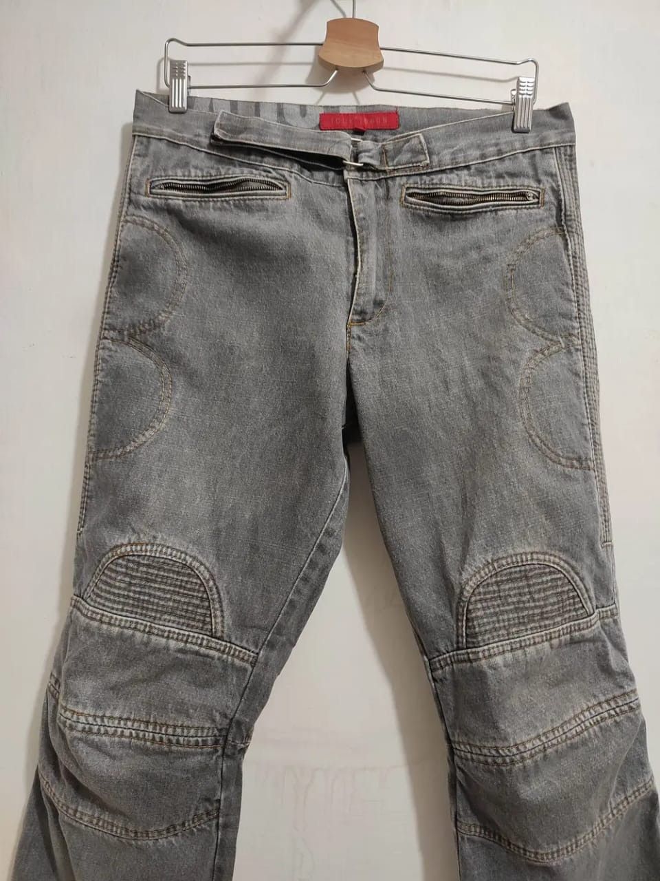 FCUK FCUK Biker Motorcycle Design Jeans Size US 29 - 9 Thumbnail