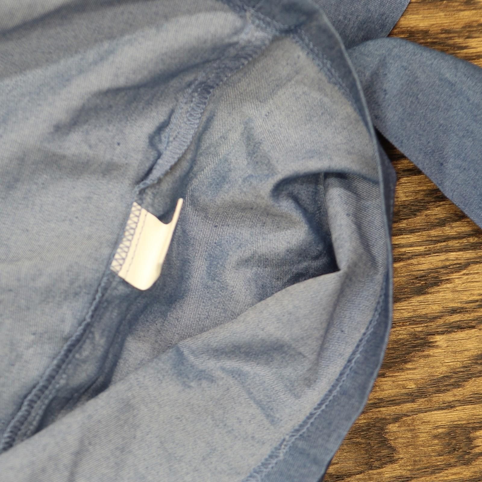 Other Nwt Ny Collection Knee-length Shirtdress Denim Blue Pl Size L / US 10 / IT 46 - 5 Thumbnail