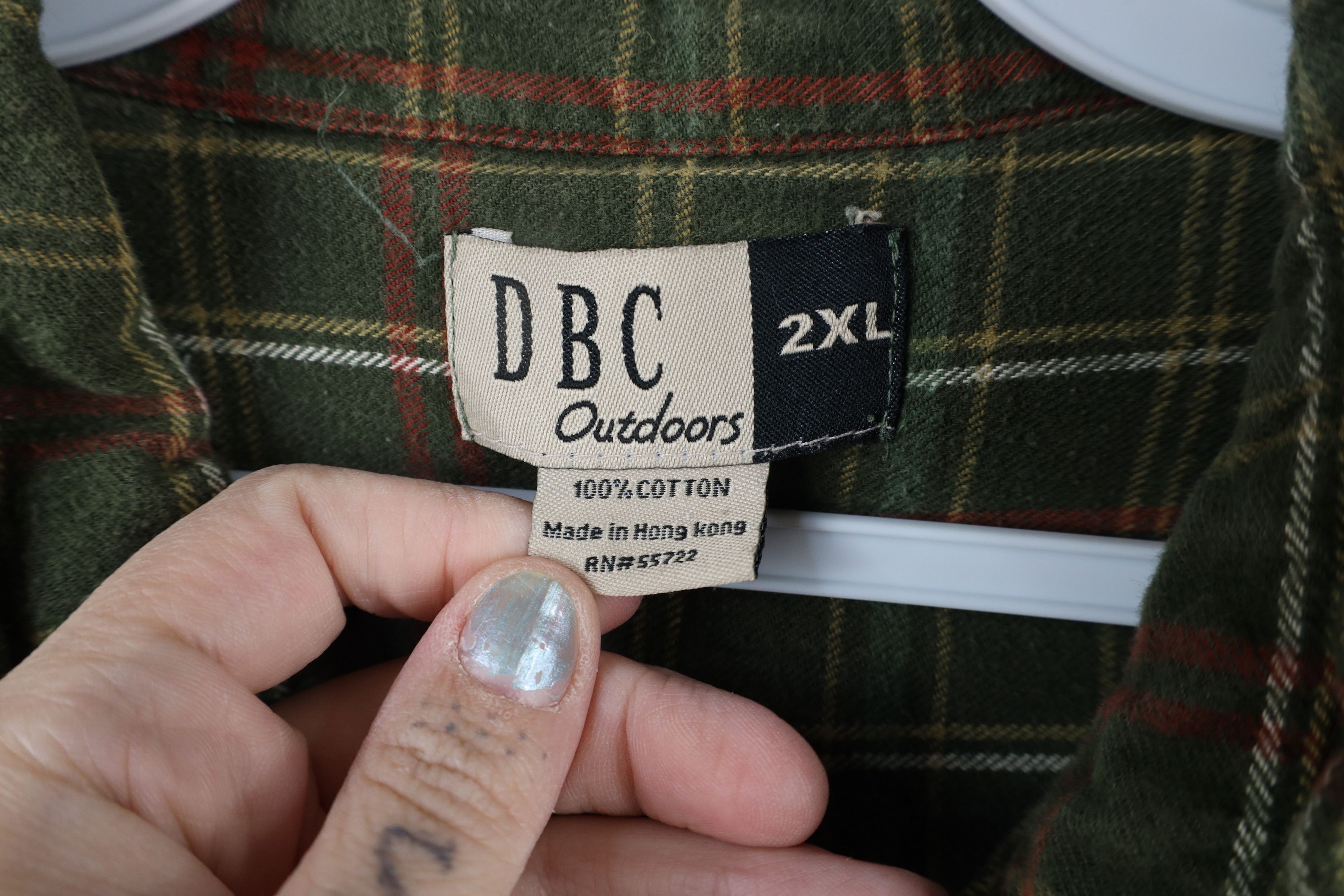 Vintage Vintage 90s Streetwear Flannel Collared Button Down Shirt Size US XXL / EU 58 / 5 - 5 Thumbnail