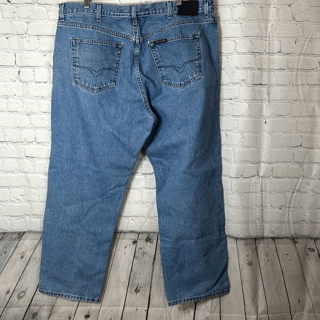 Harley Davidson Harley-Davidson Mens Jeans Straight Leg 42x30 100% Cotton Blue Big & Tall Mens Size US 42 / EU 58 - 8 Thumbnail