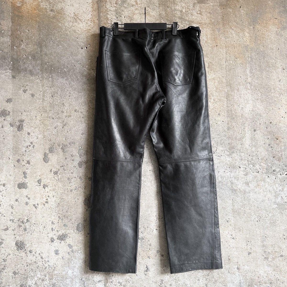 Helmut Lang Vintage Helmut Lang Lambskin Leather Pants Size US 34 / EU 50 - 3 Thumbnail