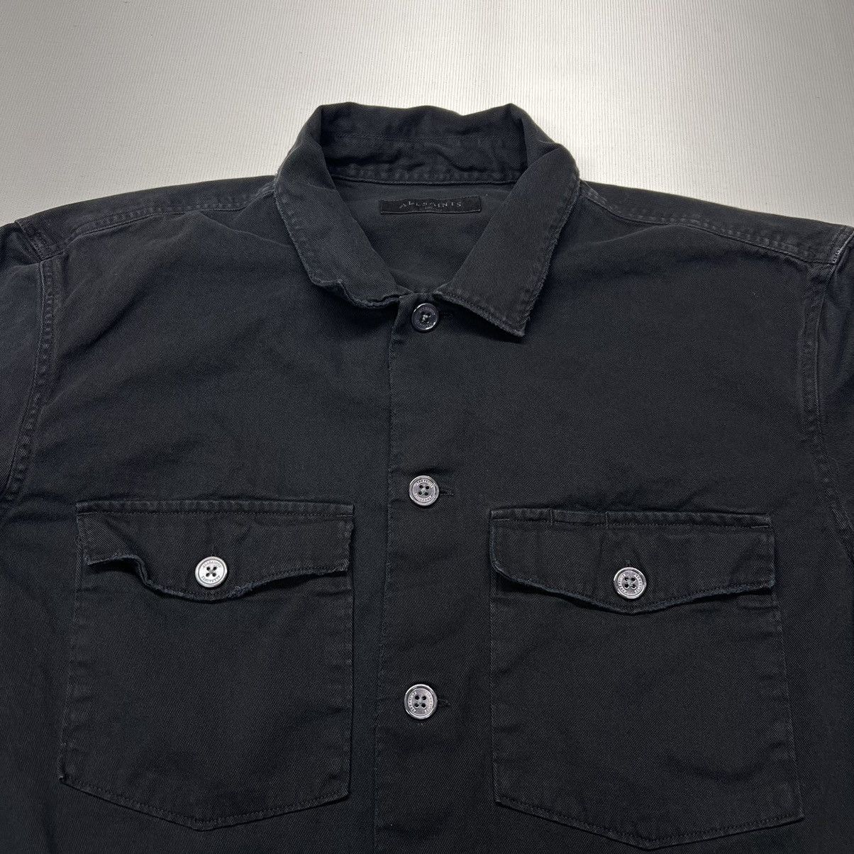Allsaints All Saints Shirt Black Spotter Long Sleeve Button Pocket Size US XL / EU 56 / 4 - 3 Thumbnail