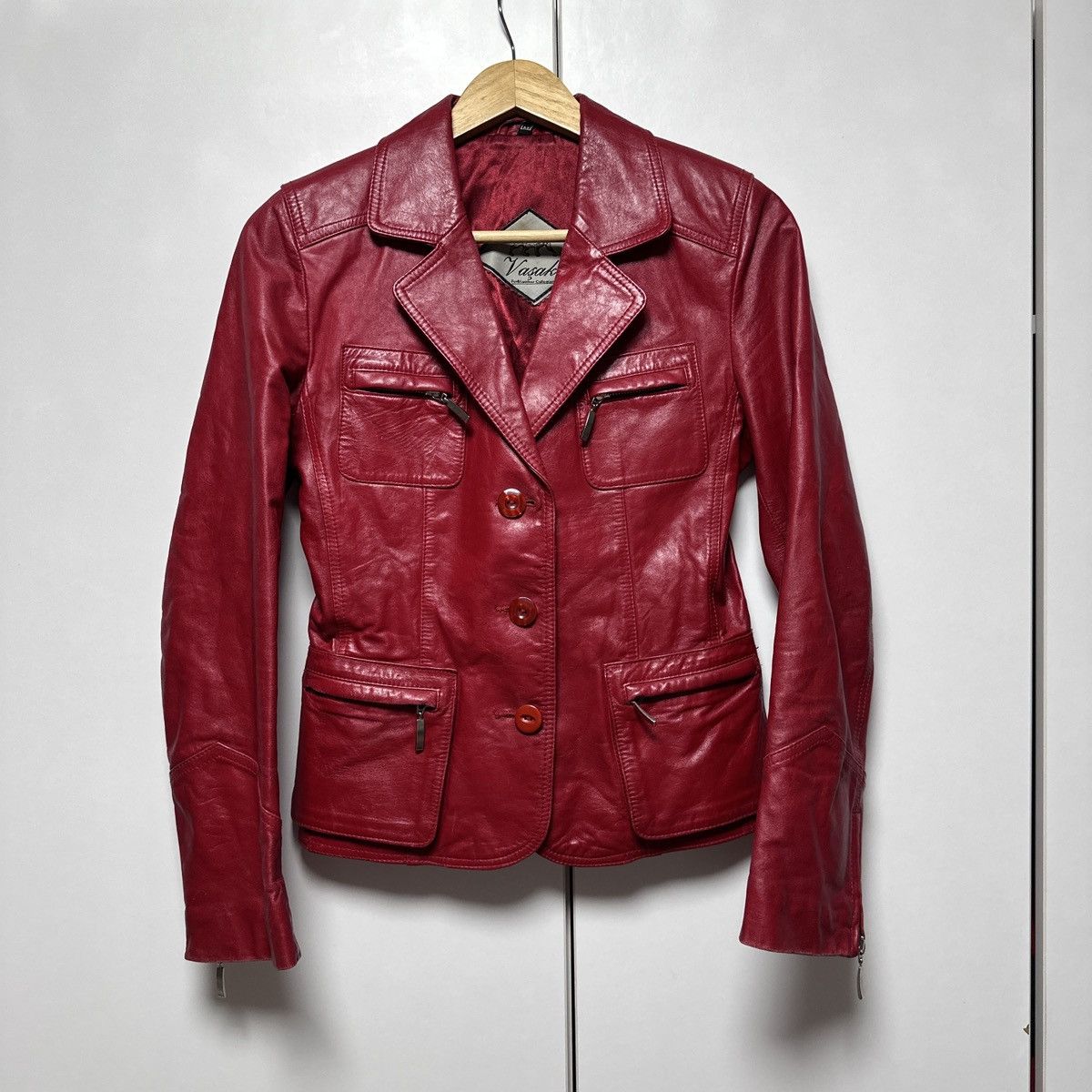 Other Vintage leather red jacket rare y2k Size S / US 4 / IT 40 - 1 Thumbnail