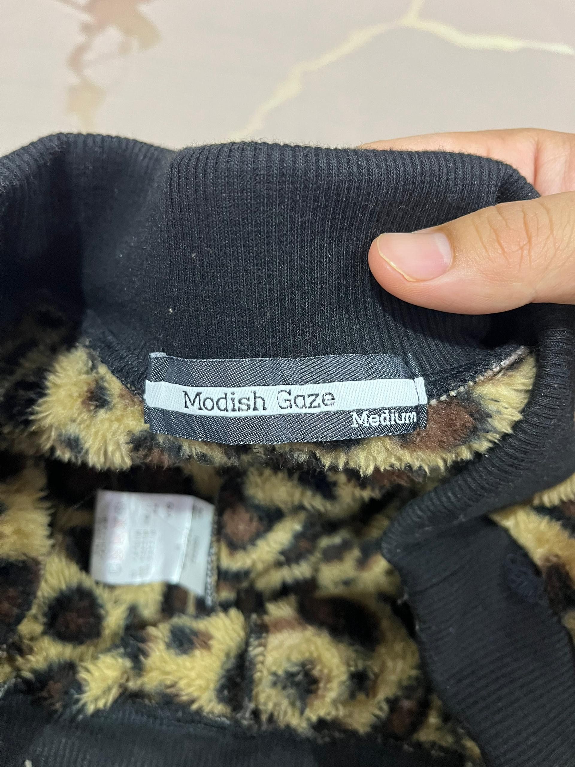 Japanese Brand Modish Gaze Leopard Faux Fur Cargo Jogger Pants M Size US 30 / EU 46 - 5 Thumbnail