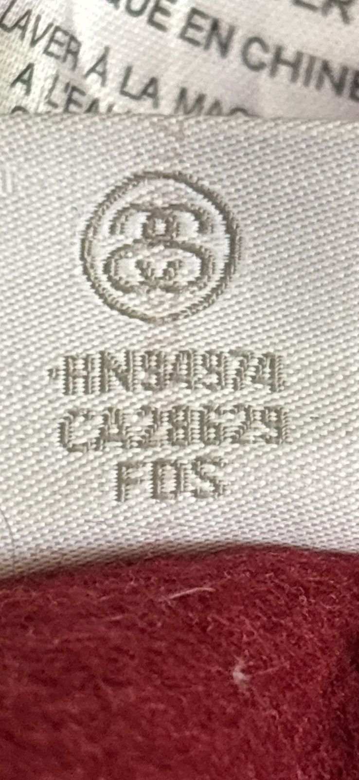 Stussy Stüssy Shadow Script Logo Hoodie - Maroon - Size L - 2018 Size US L / EU 52-54 / 3 - 12 Thumbnail