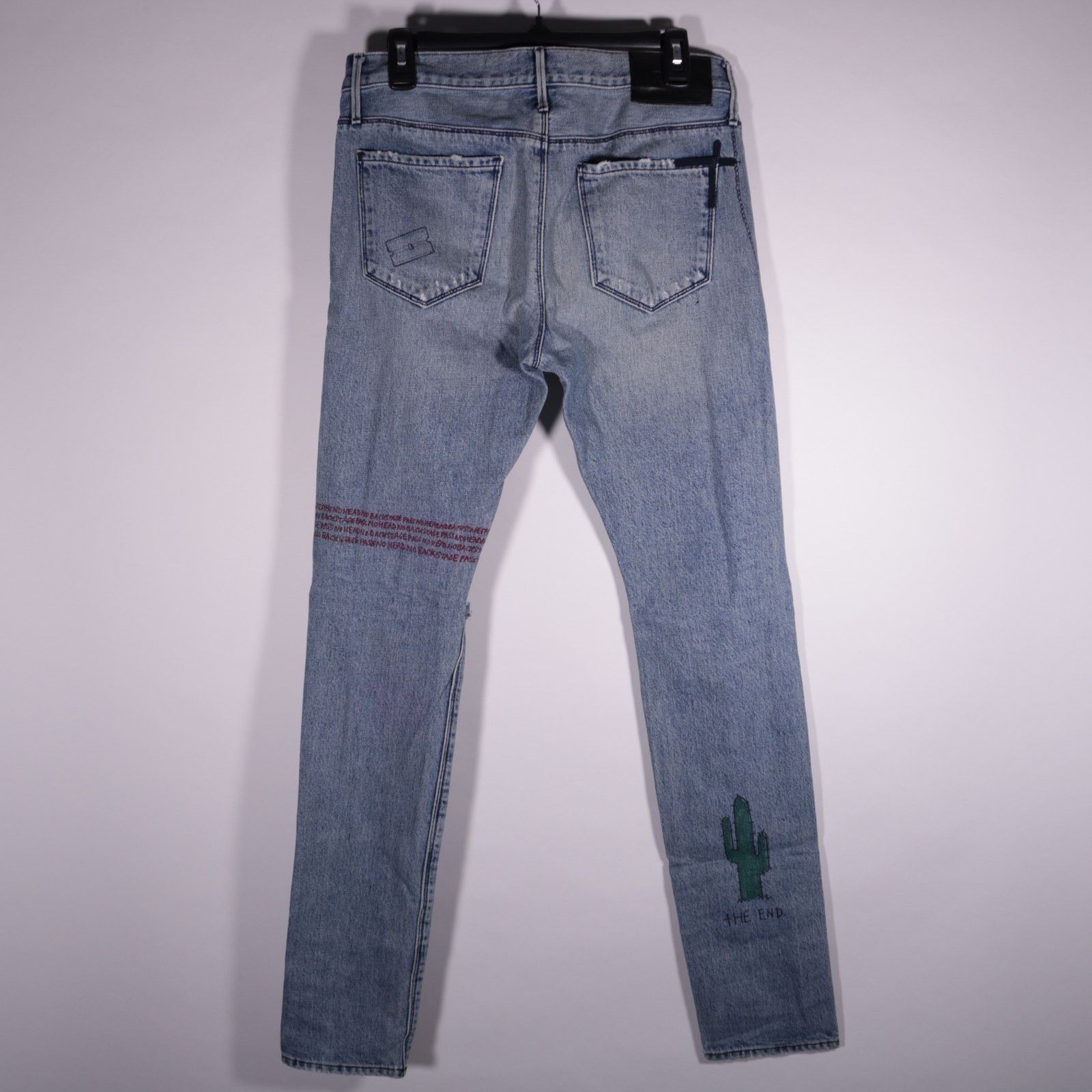 Rta RTA Road to Awe Graphic Print Denim Jeans Size 29 Size US 29 - 5 Thumbnail