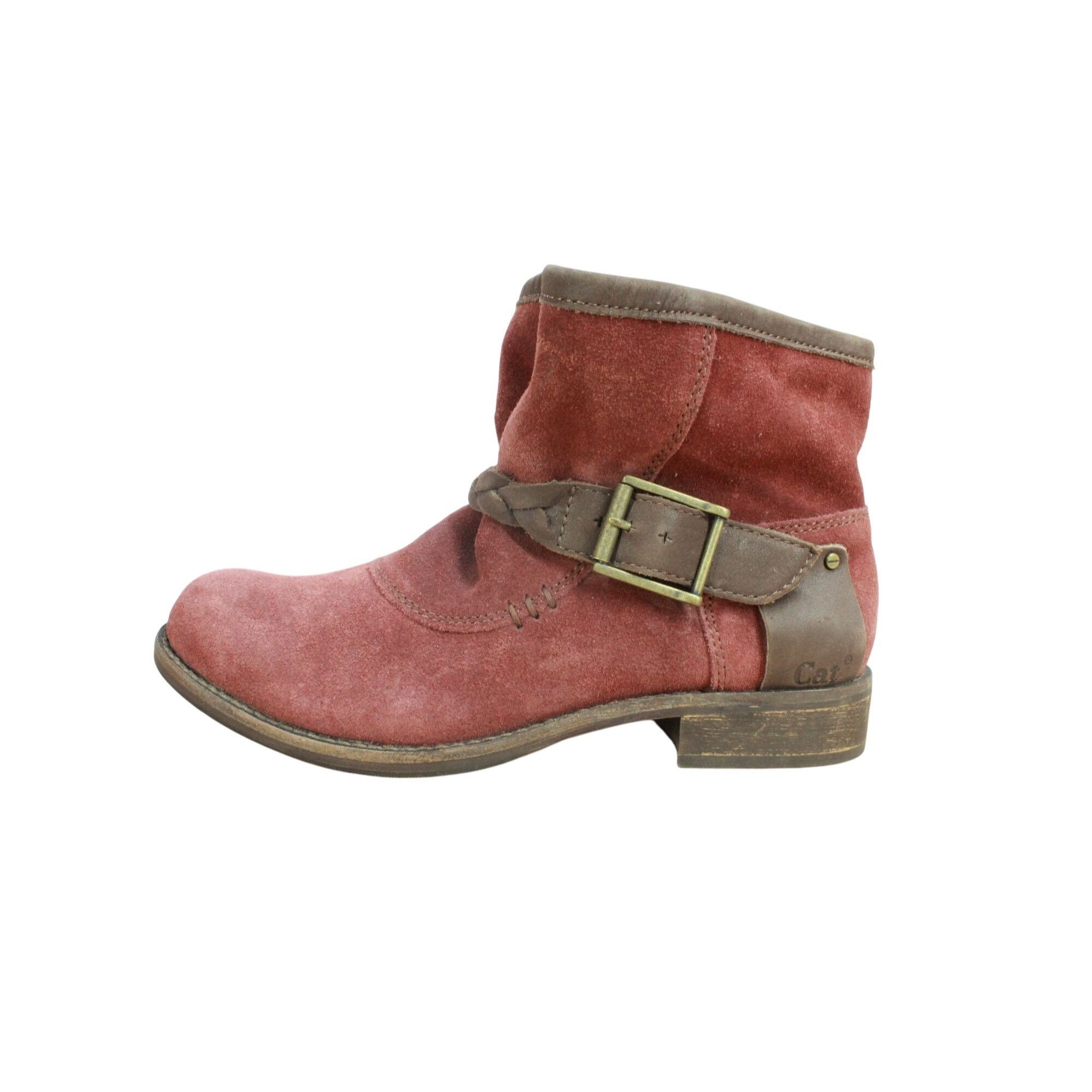 Caterpillar Caterpillar Women's Rita Braided Strap Buckled Ankle Boots Size US 5.5 / IT 35.5 - 1 Thumbnail