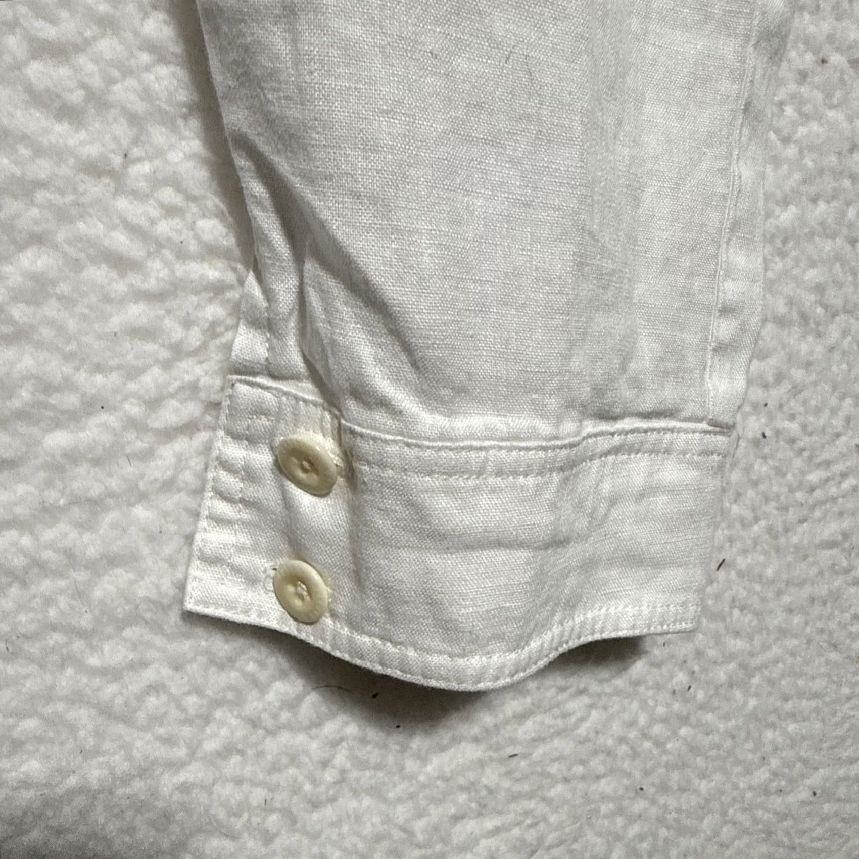 Ralph Lauren Lauren Ralph Lauren White Linen Cargo Pants Button Ankle Size 10 Women Regular Pocket Linen Crop Breathable Inseam 29.5” Size 10 Womens Size 32" / US 10 / IT 46 - 4 Thumbnail