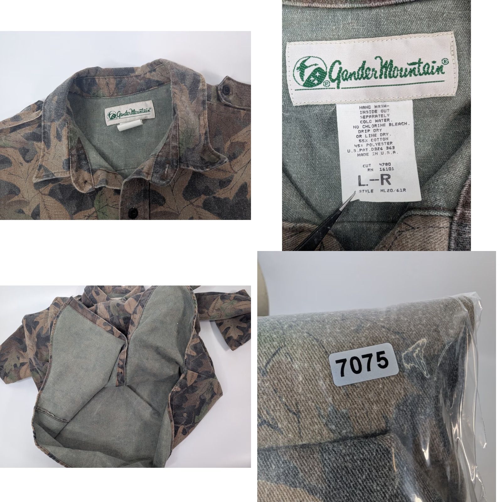 Vintage VINTAGE Gander Mountain Camouflage Shirt Mens L Kelly Cooper USA Camouflage Long Sleeve Button-Up Pockets Cotton Polyester Brown USA Size US L / EU 52-54 / 3 - 8 Thumbnail