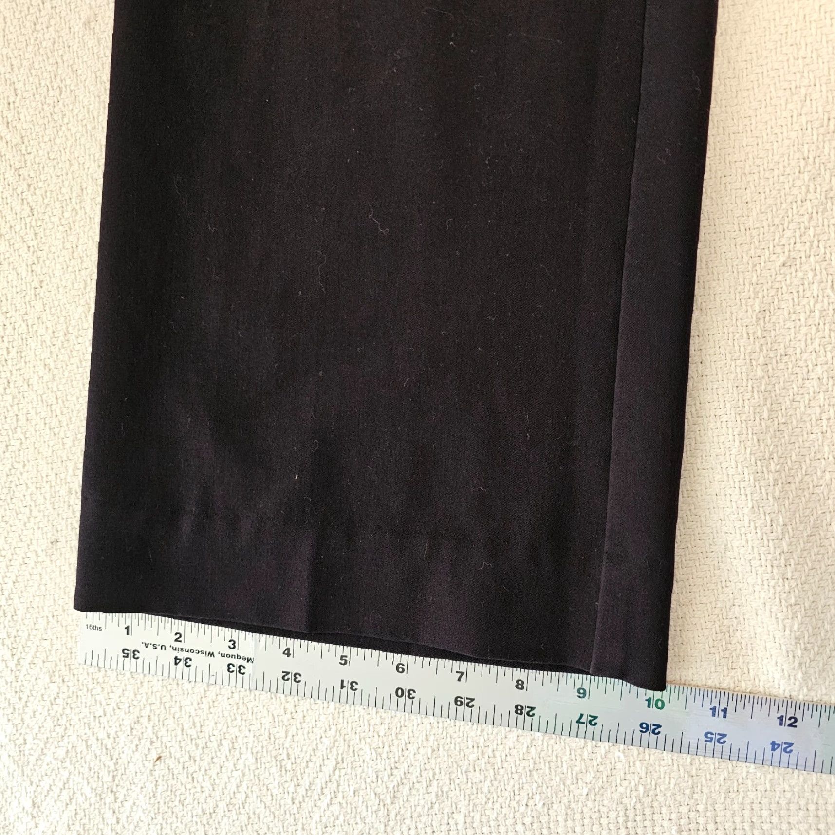 Worthington Worthington Womens Dress Pants 8 Black Curvy Straight Leg Mid Rise Trousers Size 30" / US 8 / IT 44 - 7 Thumbnail