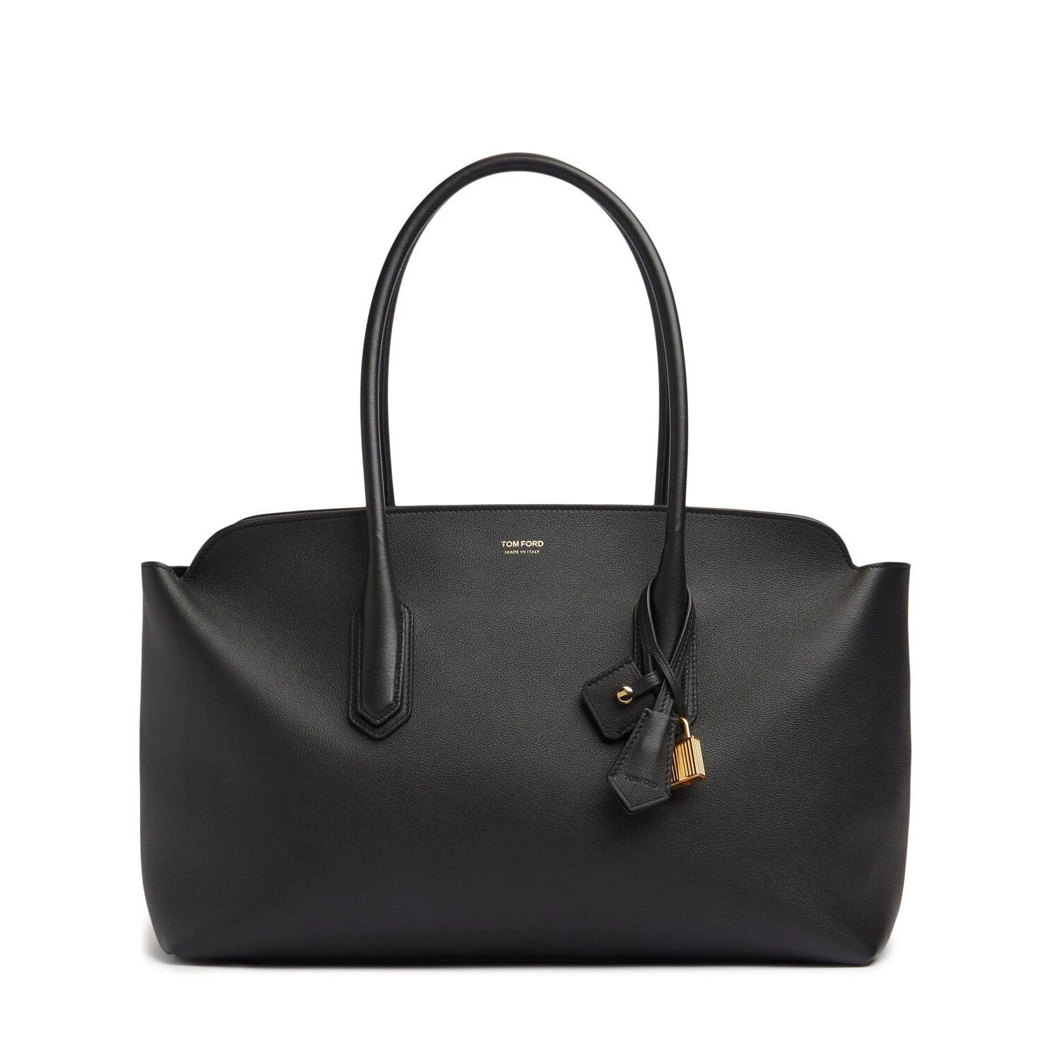TOM FORD $4650 Large Black Leather Tote Bag New And Authenti