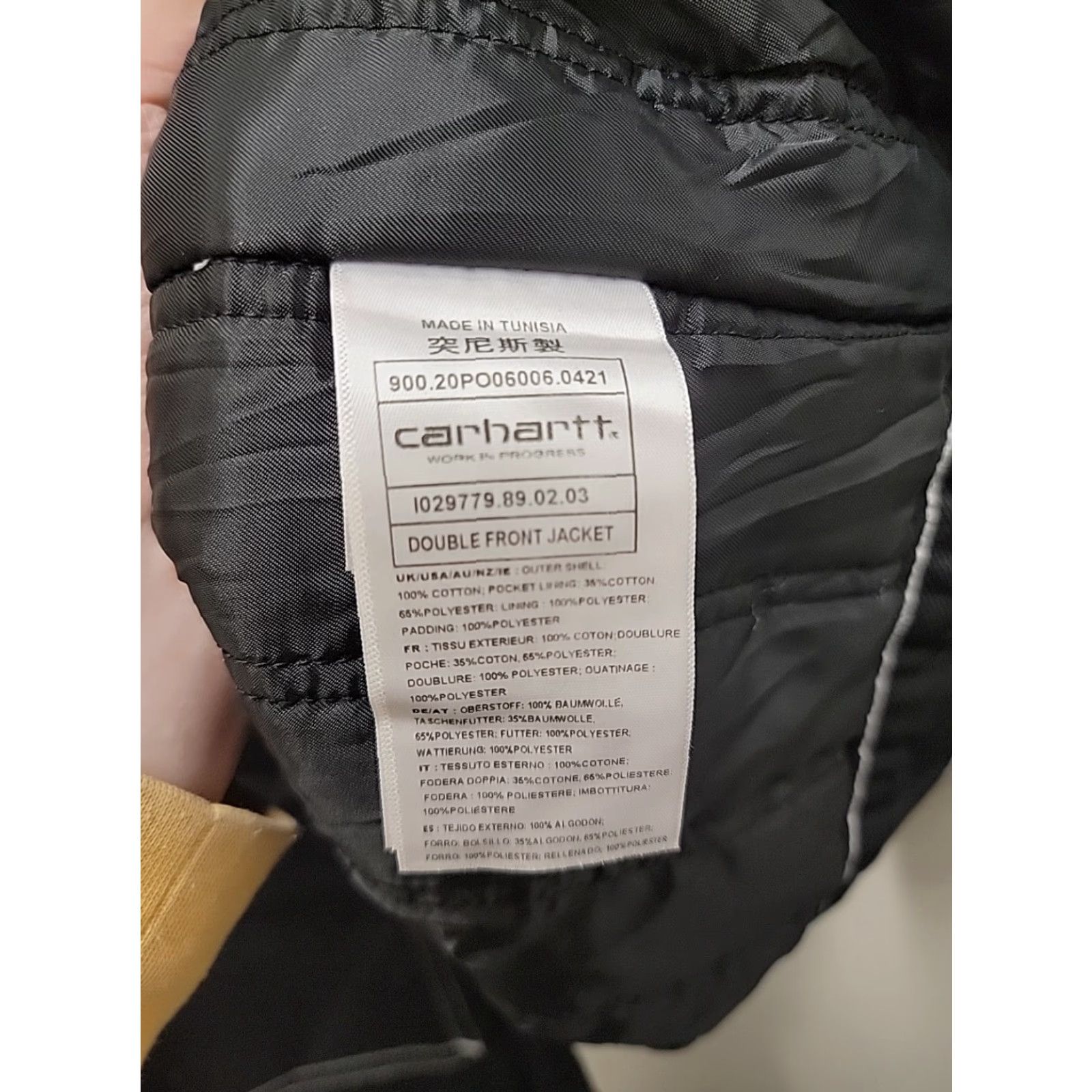 Carhartt Carhartt WORK IN PROGRESS DOUBLE FRONT JACKET Mens 2XL Black Cotton Jacket / Coat Mens Black 2XL Size US XXL / EU 58 / 5 - 8 Thumbnail