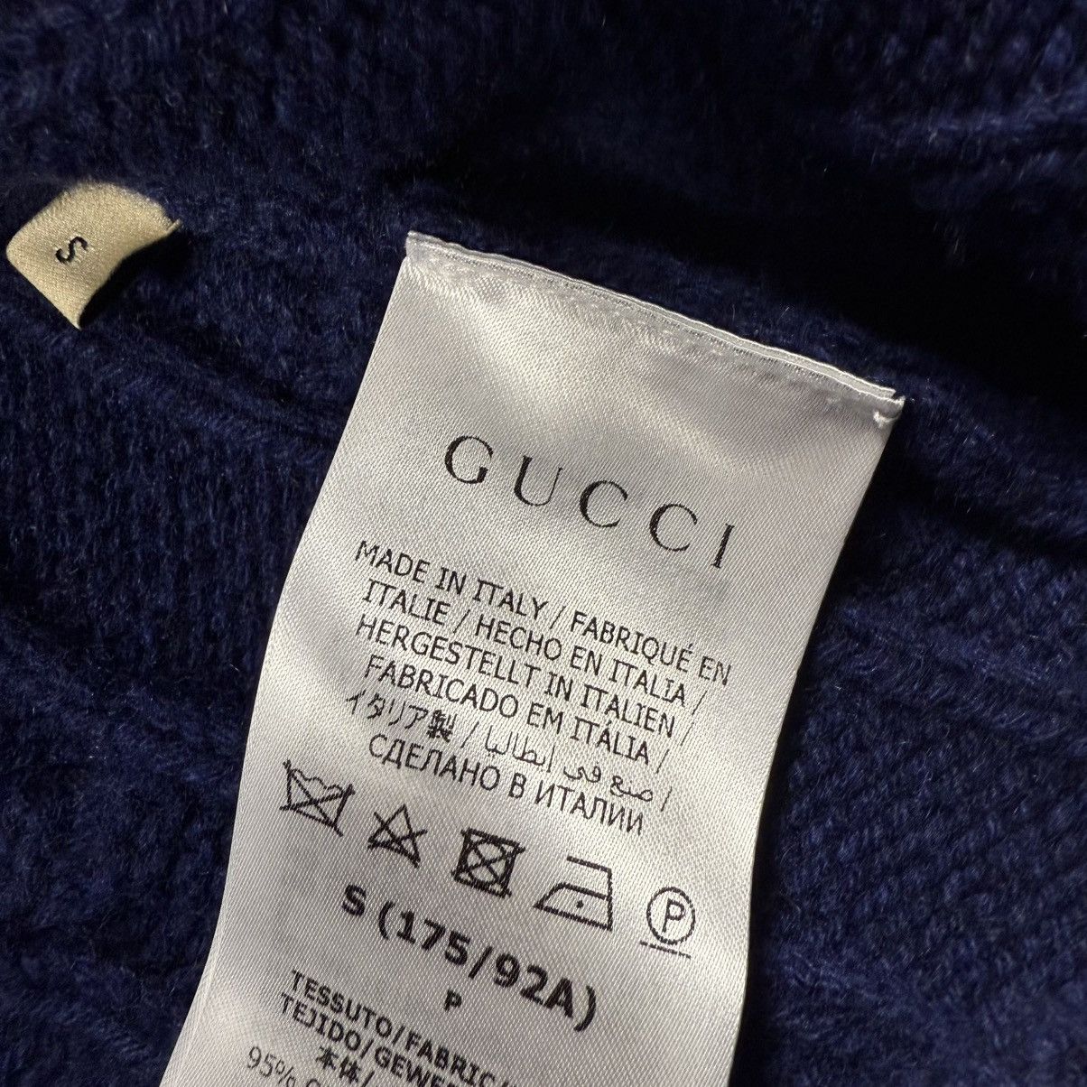 Gucci Gucci Striped Cable-knit Cashmere Sweater Size US S / EU 44-46 / 1 - 7 Thumbnail