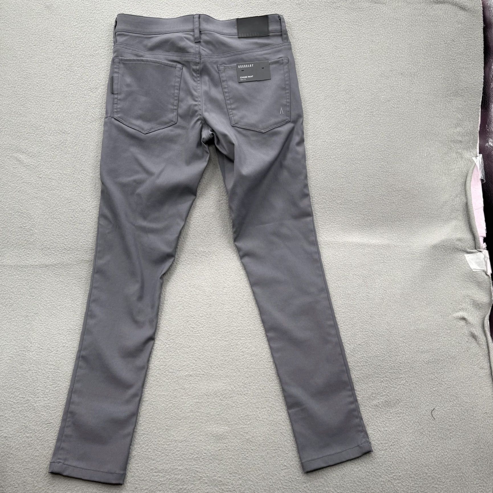 Vintage Boundary Chase Pant Slim Fit Mens 28x28 Gray Slate Travel Pants Nylon Wool Polyester Spandex With Pockets Logo Front Zip Fly Flat Front Tapered Leg Size US 28 / EU 44 - 2 Thumbnail