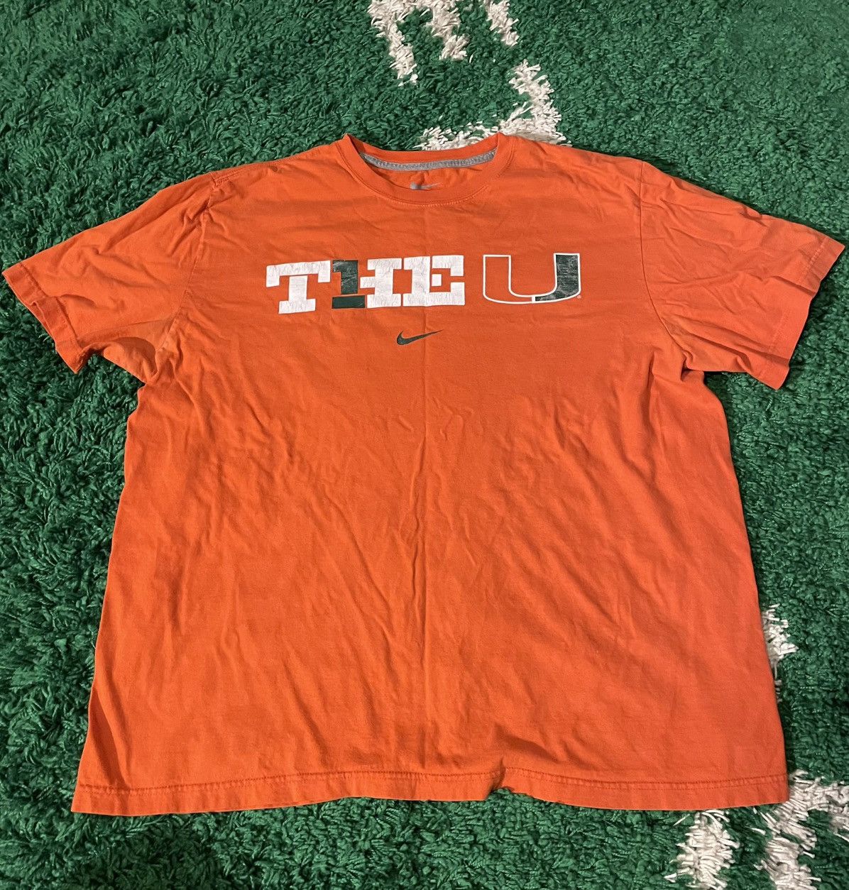 NCAA University of Miami Retro “The U” T-Shirt XXL Orange College Size US XXL / EU 58 / 5 - 1 Thumbnail