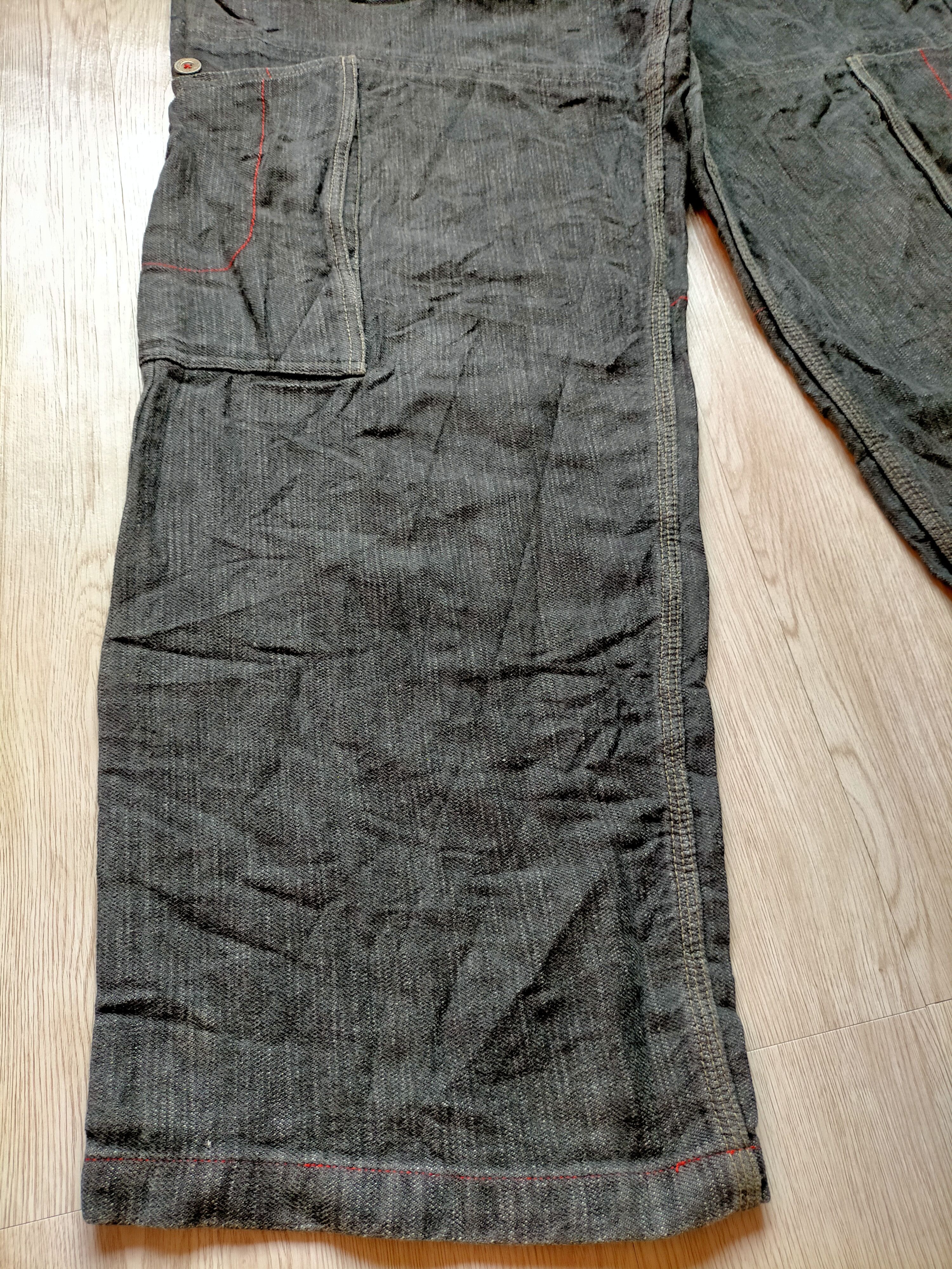 Vintage 1989 Baggy Soul Usa Embroidered Cargo Black Jeans