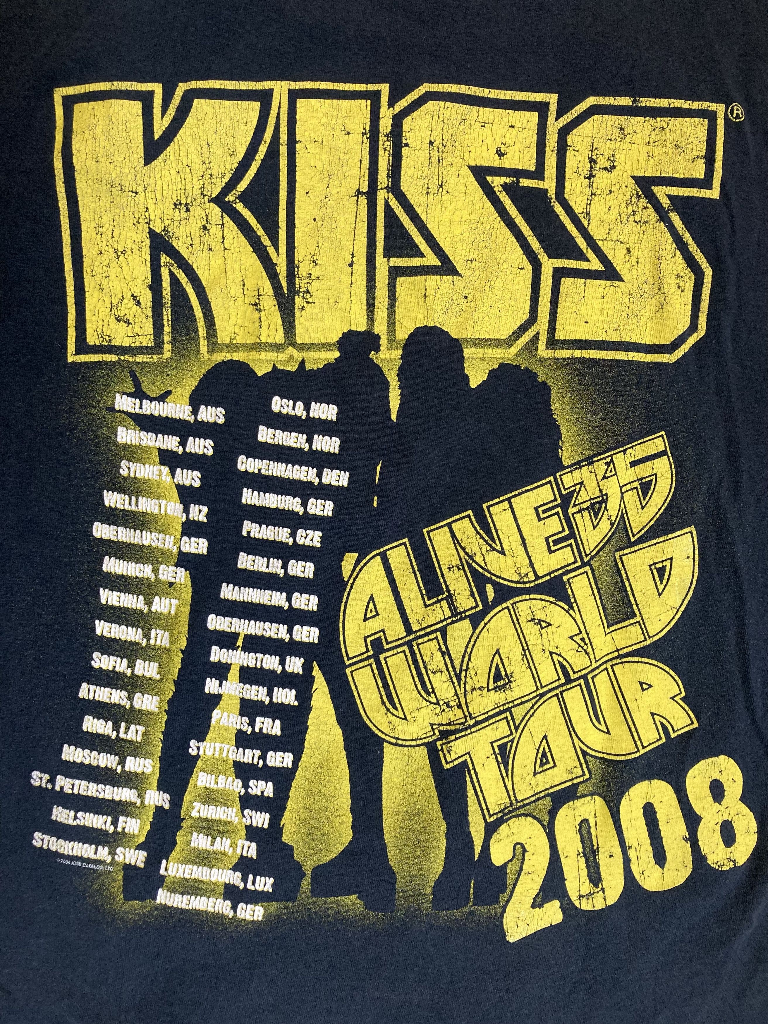 KISS Vintage KISS Alive 35 World Tour 2008 T-shirt Size US S / EU 44-46 / 1 - 5 Thumbnail