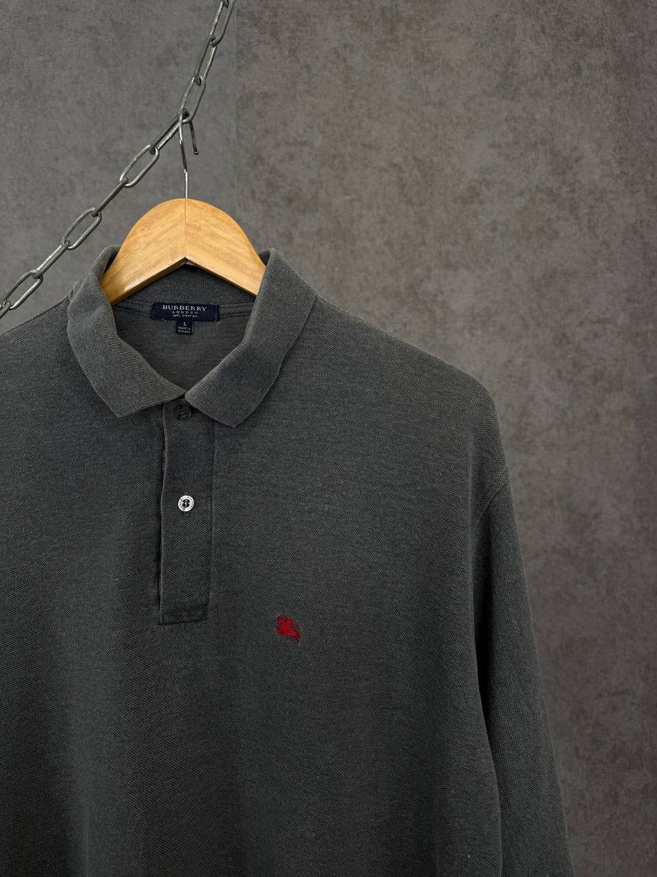 Burberry Burberry vintage luxury designer logo polo tee Size US L / EU 52-54 / 3 - 2 Thumbnail