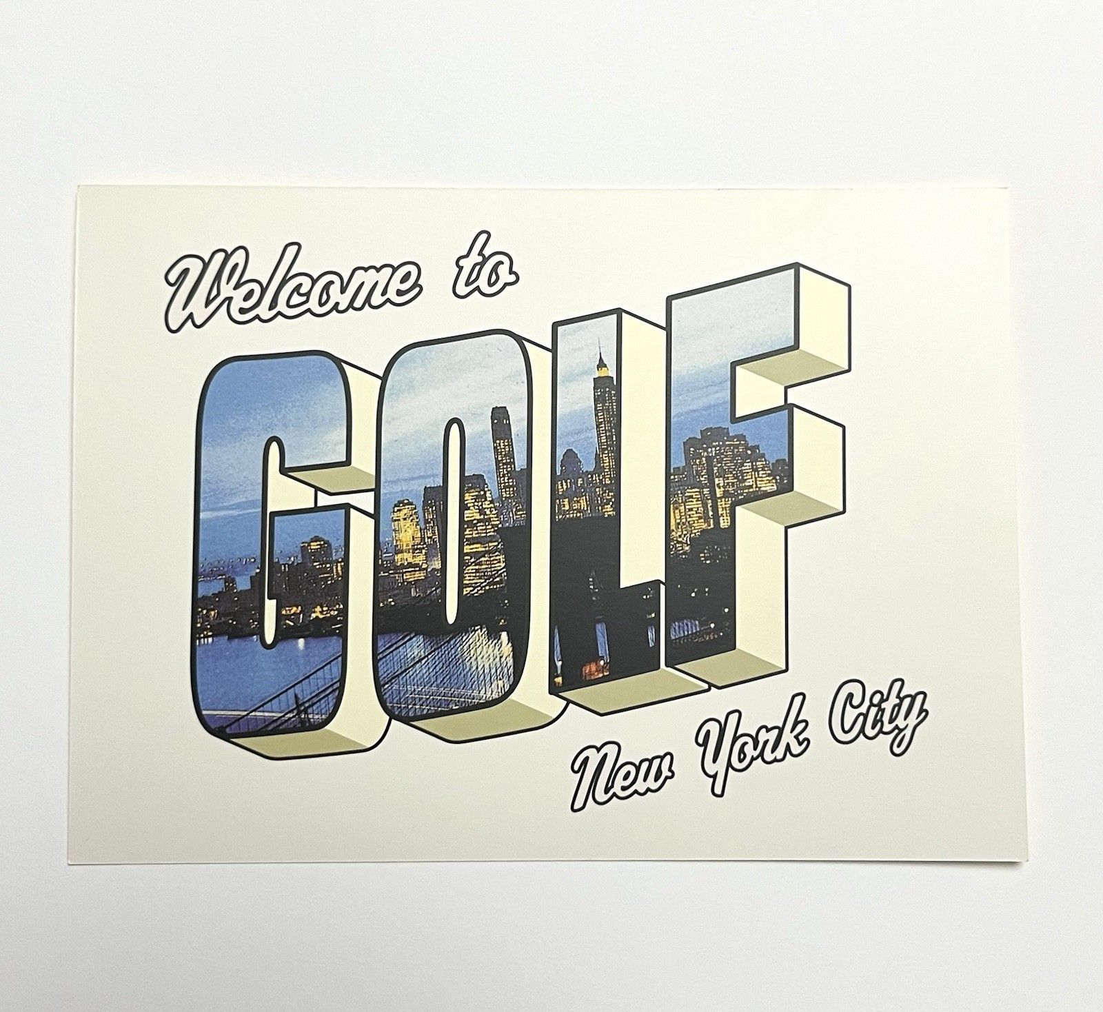 Golf Wang Golf Wang Tyler the Creator Welcome 2 New York City Postcard Size ONE SIZE - 1 Thumbnail