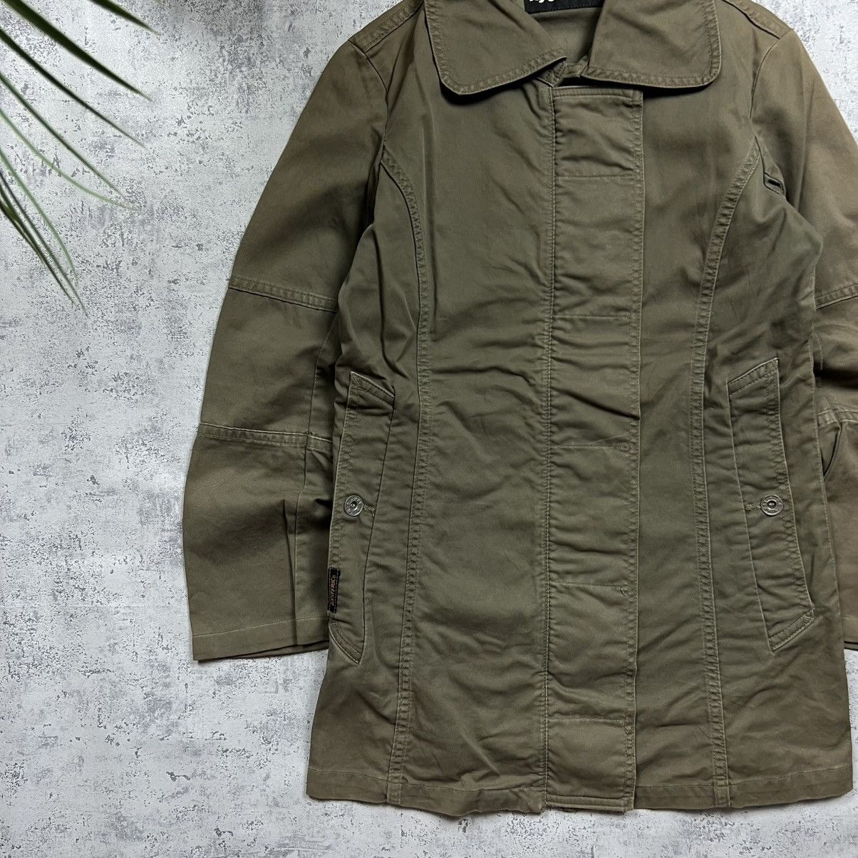 Hysteric Glamour 00s Hysteric Glamour Vintage Sunfaded Japanese Trench Jacket Size S / US 4 / IT 40 - 2 Thumbnail