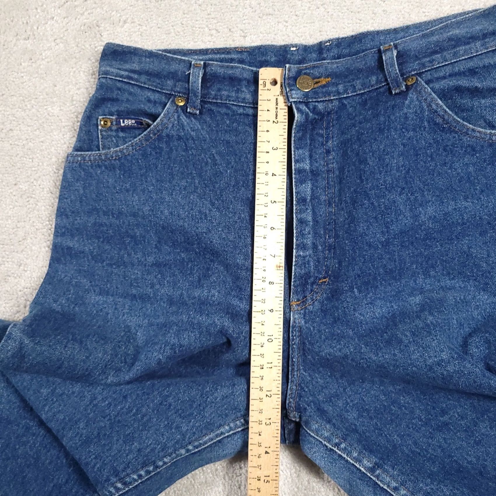 Lee VINTAGE Lee Riders Jeans Tapered Leg Blue Denim Women's 16P Petite Made In USA 90s USA Size 38" / US 16 / IT 52 - 7 Thumbnail