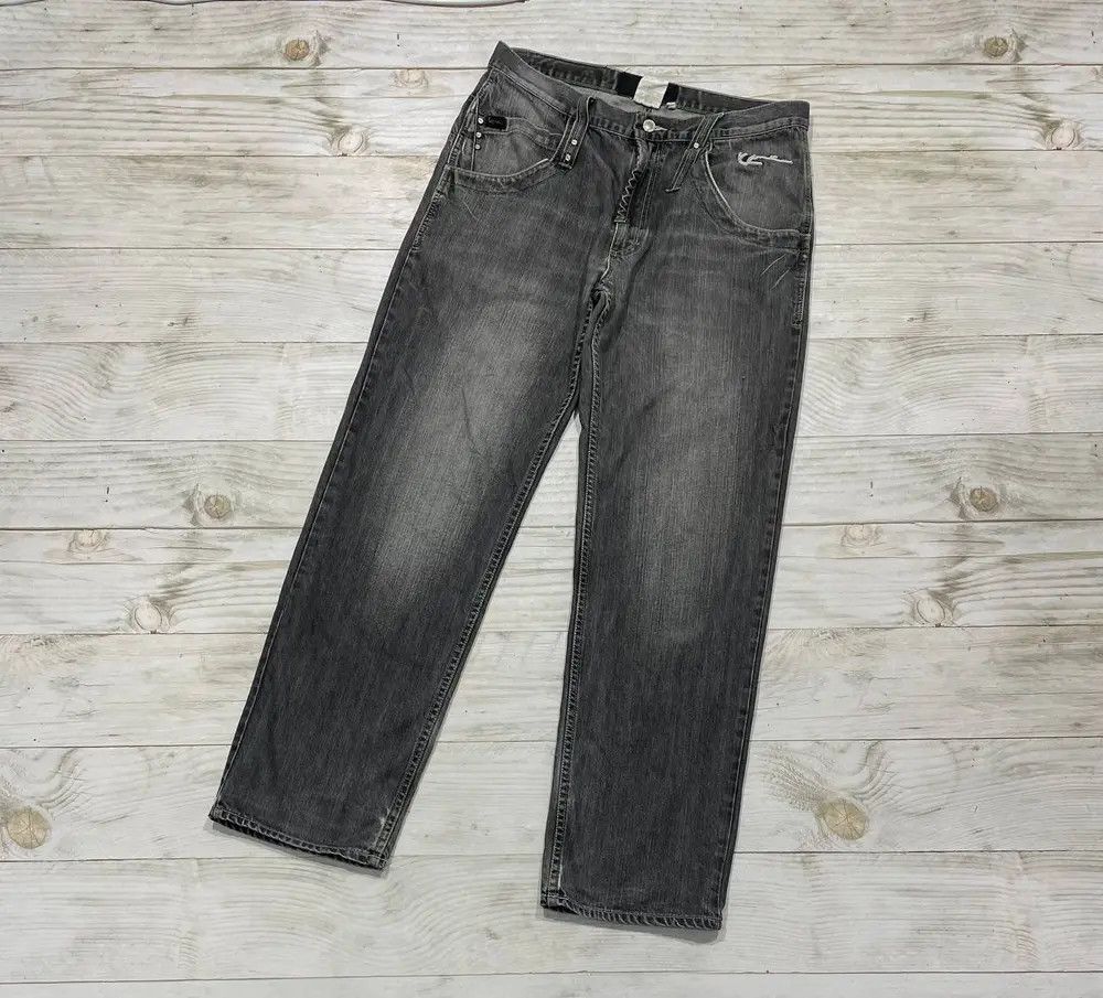 Karl Kani Vintage Karl Kani Denim Jeans 90s Baggy Rap Big Logo Y2K Size US 36 / EU 52 - 16 Thumbnail