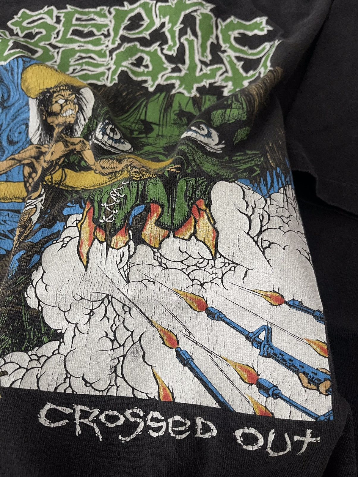 Vintage SEPTIC DEATH | ©Pushead Crossed out Size US L / EU 52-54 / 3 - 4 Thumbnail