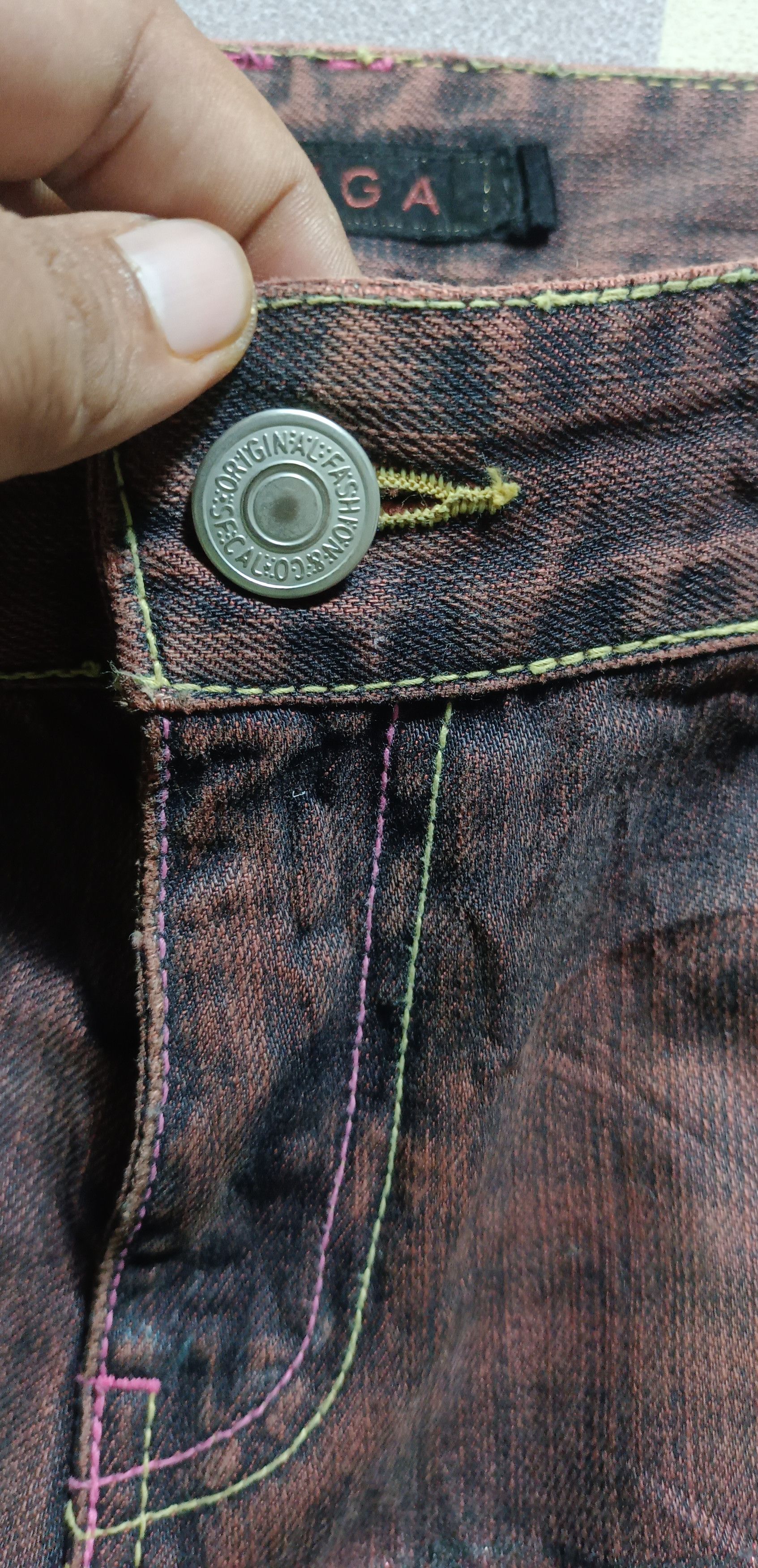 GOSTAR DE FUGA 💥FLARE💥ARCHIVAL FUGA Sick Natural Fades Flare Denim Size US 32 / EU 48 - 12 Thumbnail