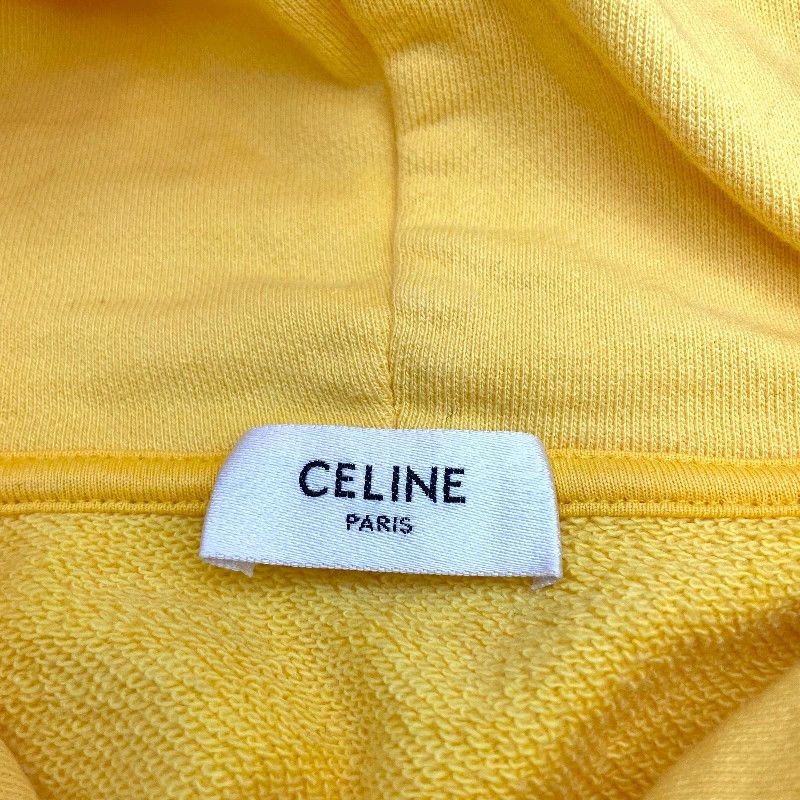 Celine CELINE Studded Logo Pullover Hoodie Yellow XS Size US XS / EU 42 / 0 - 9 Thumbnail