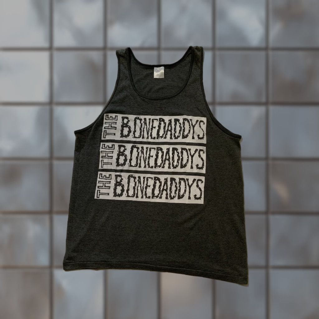 Vintage VINTAGE The BoneDaddy’s WorldBeat Band Single Stitch Tank Top T-Shirt XL Gray 80s 90s Platinum Shirt Mens? Size US XL / EU 56 / 4 - 1 Thumbnail