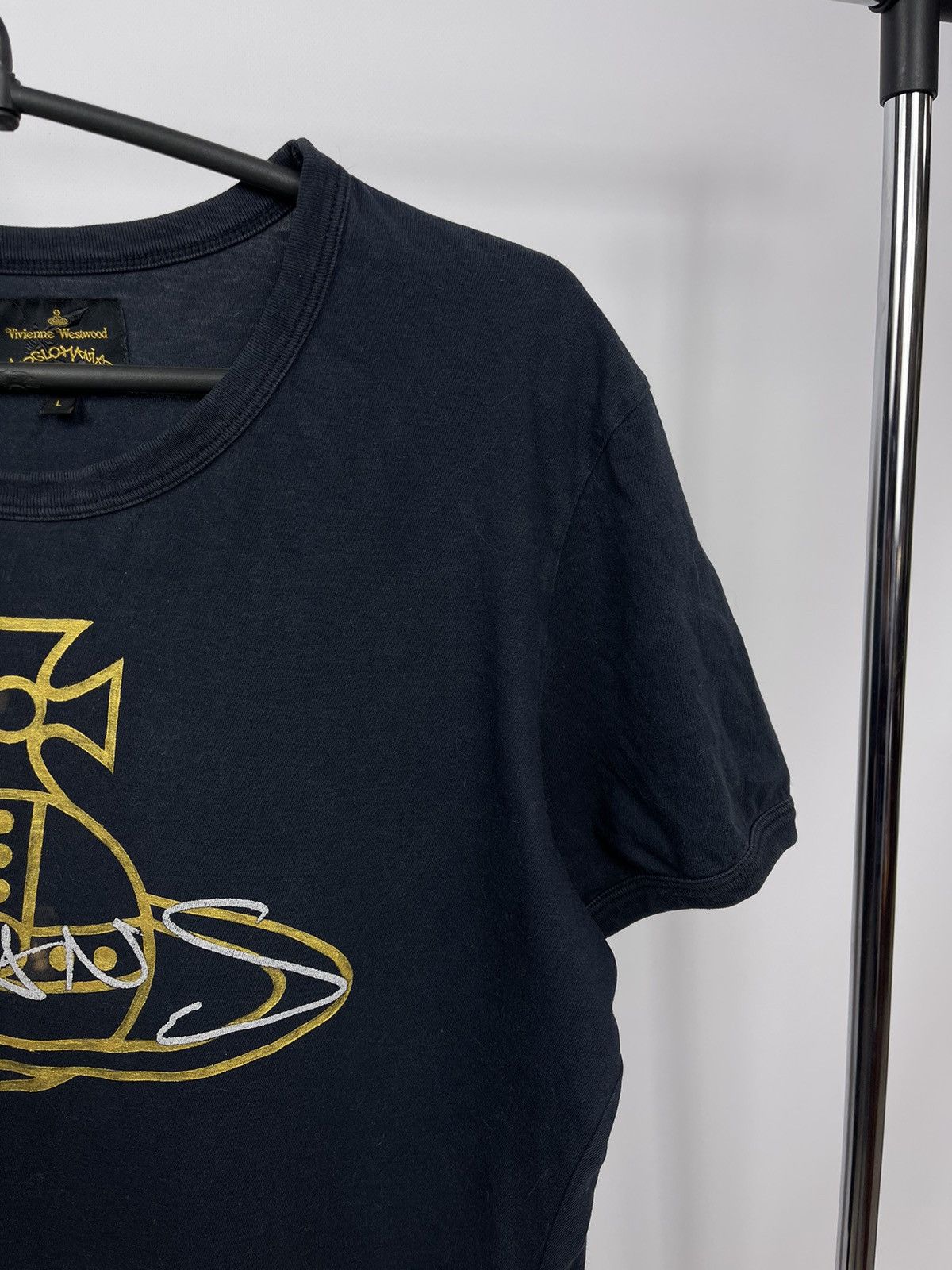 Vivienne Westwood Vivienne Westwood T-Shirt Size L Men’s Black Big Logo Gold Size US L / EU 52-54 / 3 - 2 Thumbnail