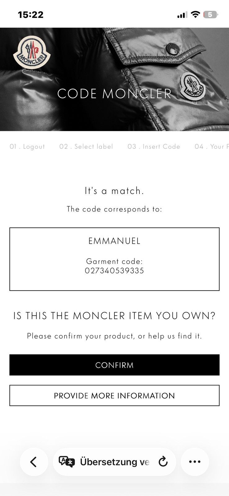 Moncler Moncler Reversible Jacket Tg 3 Men Emmanuel Size US M / EU 48-50 / 2 - 12 Thumbnail