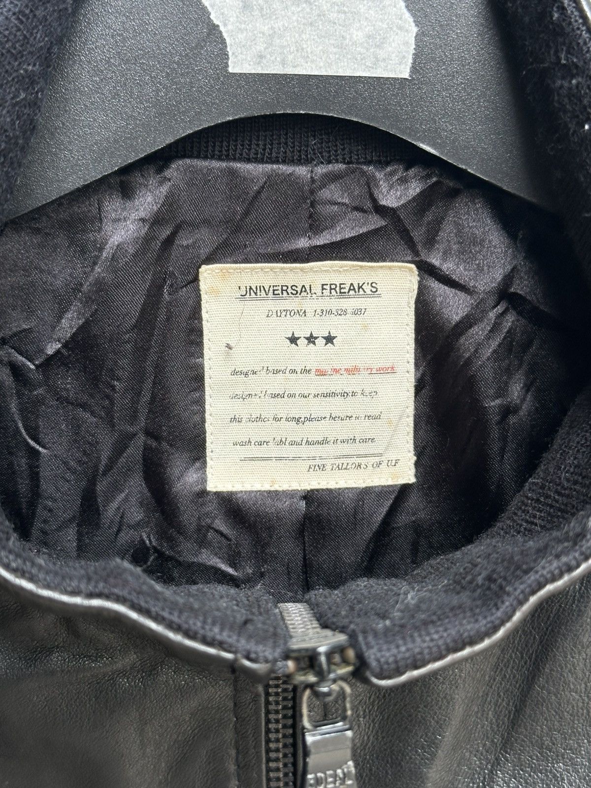 Japanese Brand Daytona Universal Freaks black leather jacket Size US L / EU 52-54 / 3 - 6 Thumbnail