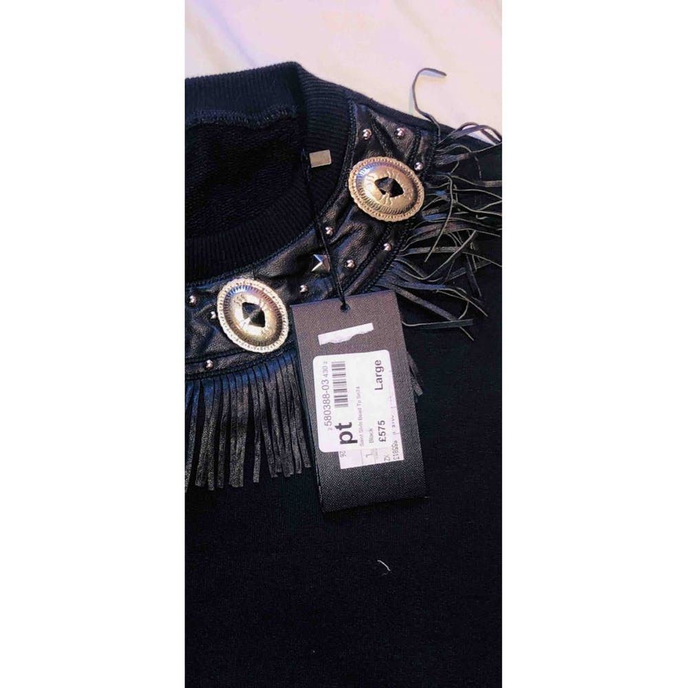 Saint Laurent Paris Crew Neck Western Sleeveless Sweater Vest with Tassel Detail Size US M / EU 48-50 / 2 - 8 Thumbnail