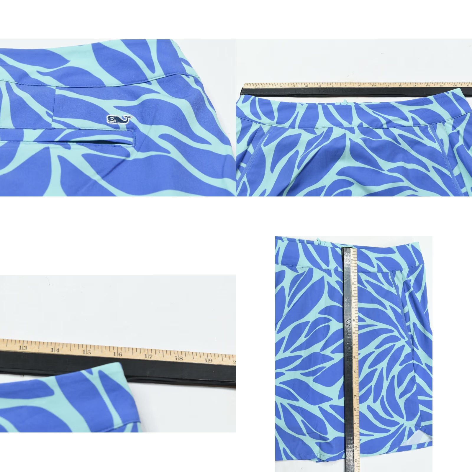 Vineyard Vines Vineyard Vines Performance Skort Blue Floral Pull-On Stretch Golf Womens 10 Size ONE SIZE - 8 Thumbnail