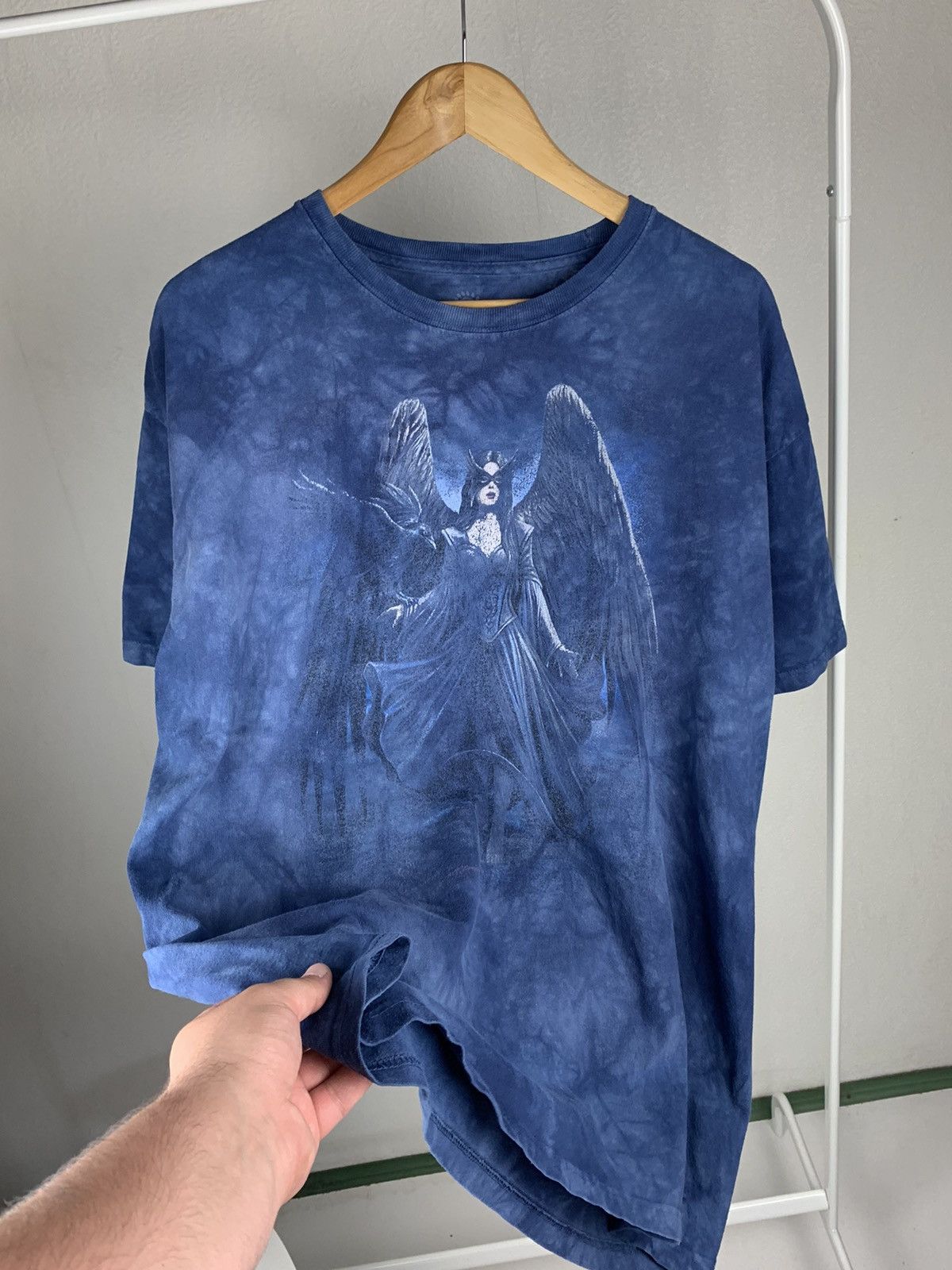 Other Vintage The Mountain Angel T-Shirt XL Blue Fantasy Art Movie Size US XL / EU 56 / 4 - 6 Thumbnail