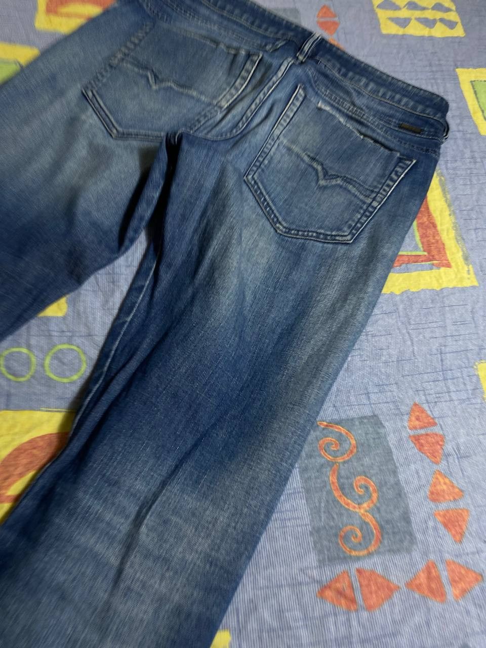 Diesel Vintage Diesel Jeans Y2K Logo Designer Size US 31 - 8 Thumbnail