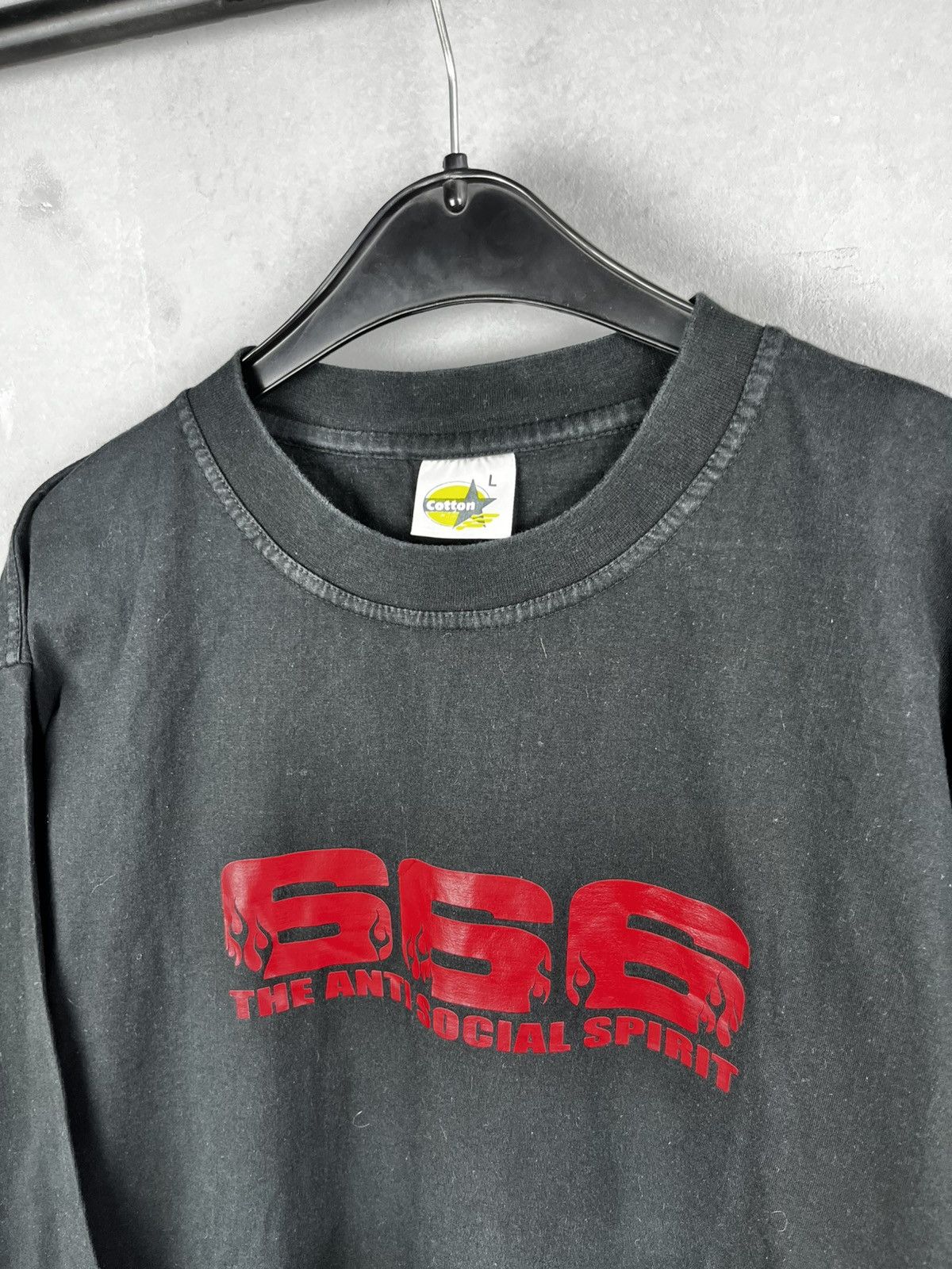 Vintage The antisocial spirit 666 long sleeve Size US L / EU 52-54 / 3 - 3 Thumbnail