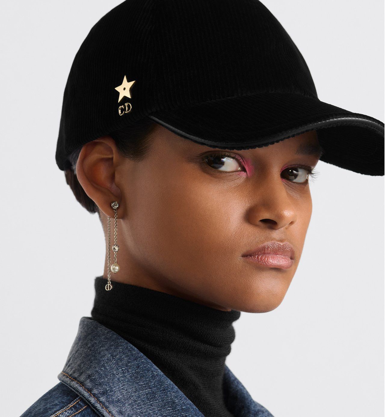 Dior Dior D-Player Cap Corduroy Black Size ONE SIZE - 3 Thumbnail