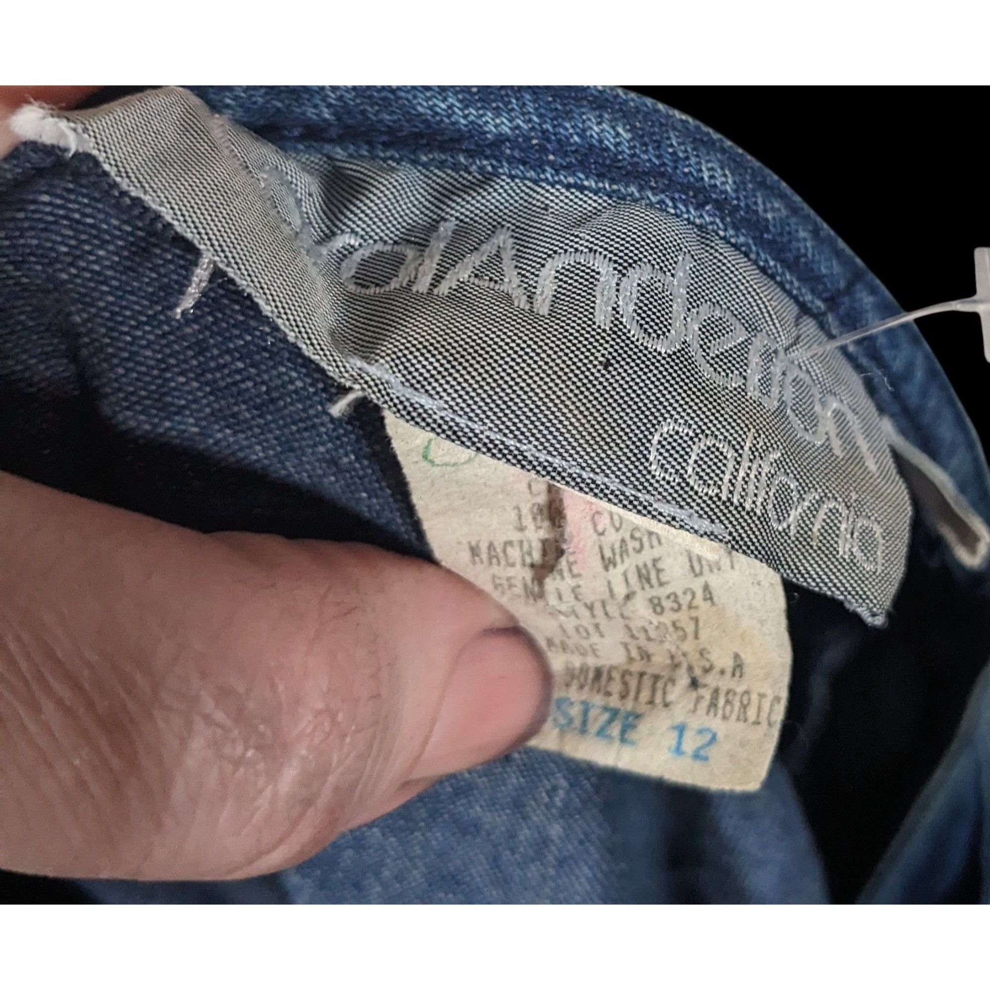Other Vintage 90s Carol Anderson Denim Maxi Dress With Attached Ve Size XL / US 12-14 / IT 48-50 - 5 Thumbnail
