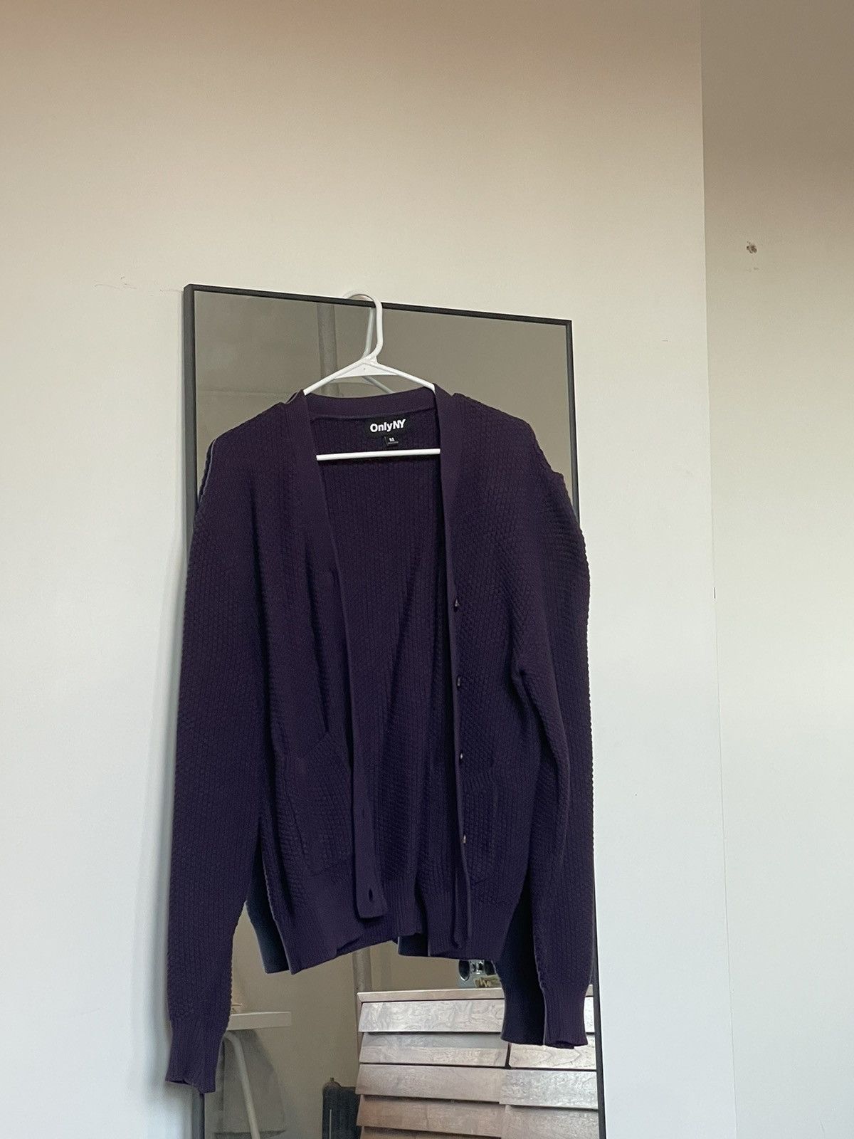 Only NY ONLY NY Purple knit cardigan. Size US M / EU 48-50 / 2 - 2 Thumbnail