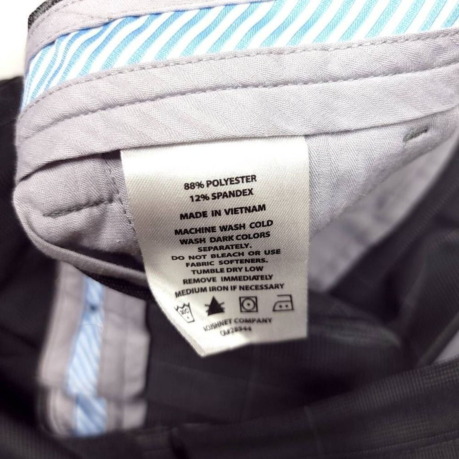 Footjoy FootJoy FJ Golf Pants Mens 38x30 Gray Windowpane Stretch Size US 38 / EU 54 - 4 Thumbnail