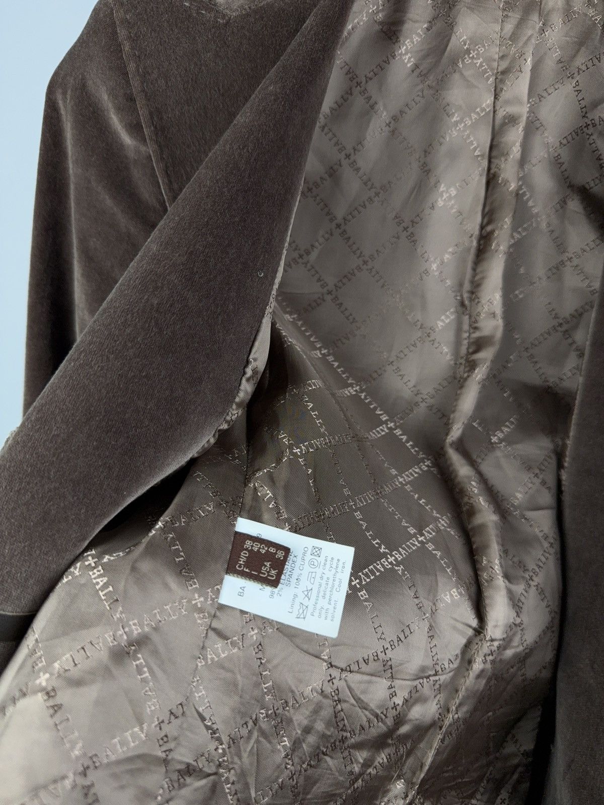 Bally Luxury Bally Switzerland Brown Velvet Tailored Blazer 38 Size M / US 6-8 / IT 42-44 - 14 Thumbnail