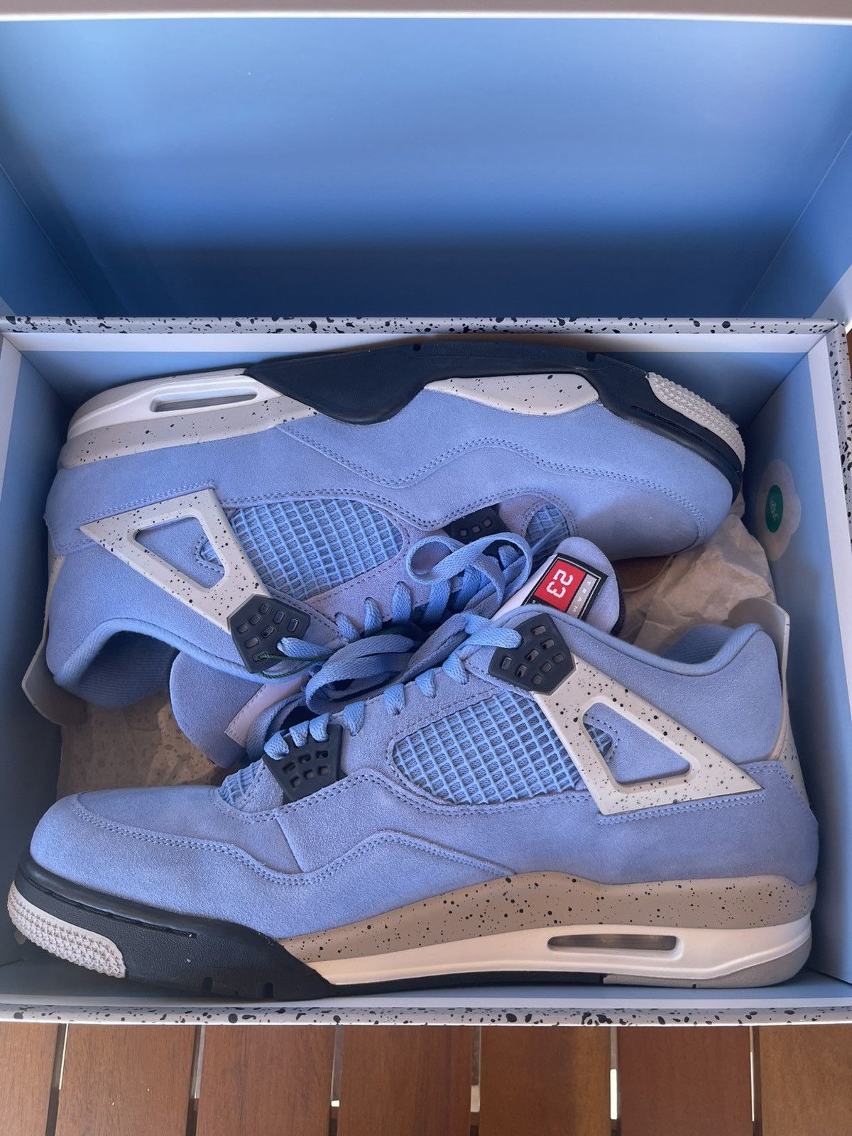 Jordan Brand Air Jordan 4 Retro University Blue Colorway Size US 14 / EU 47 - 2 Thumbnail