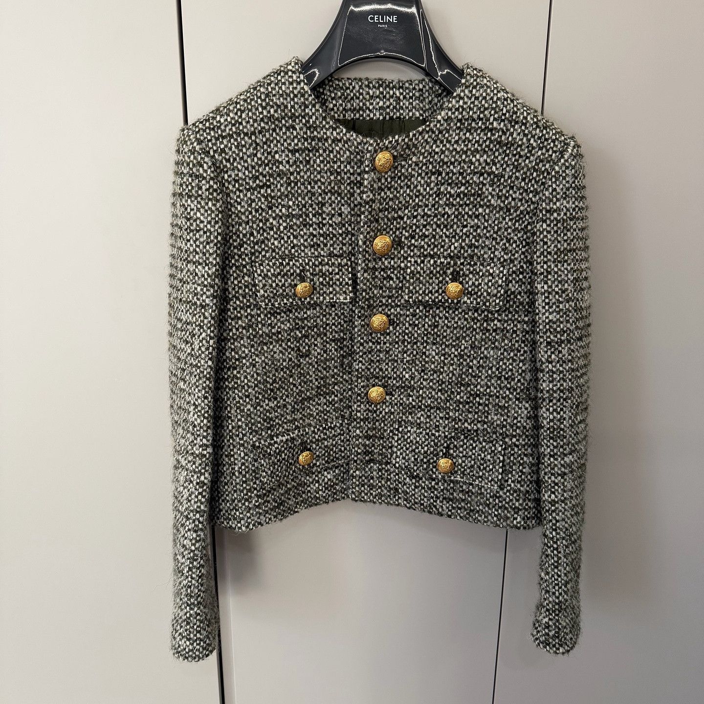 Celine CELINE Tweed 4-Pocket Jacket Size 36 Size XS / US 0-2 / IT 36-38 - 1 Thumbnail